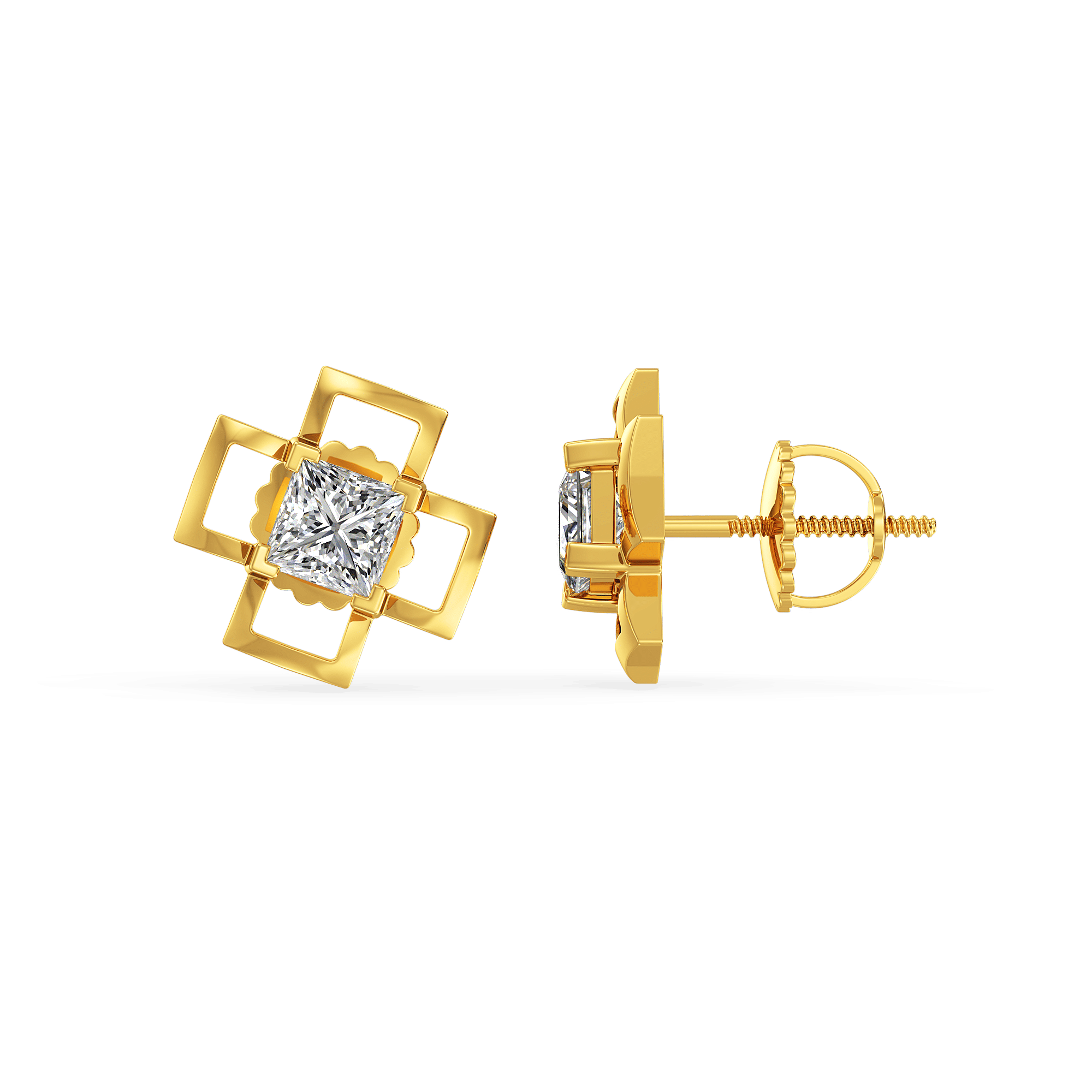 Golden Cross Studs 2