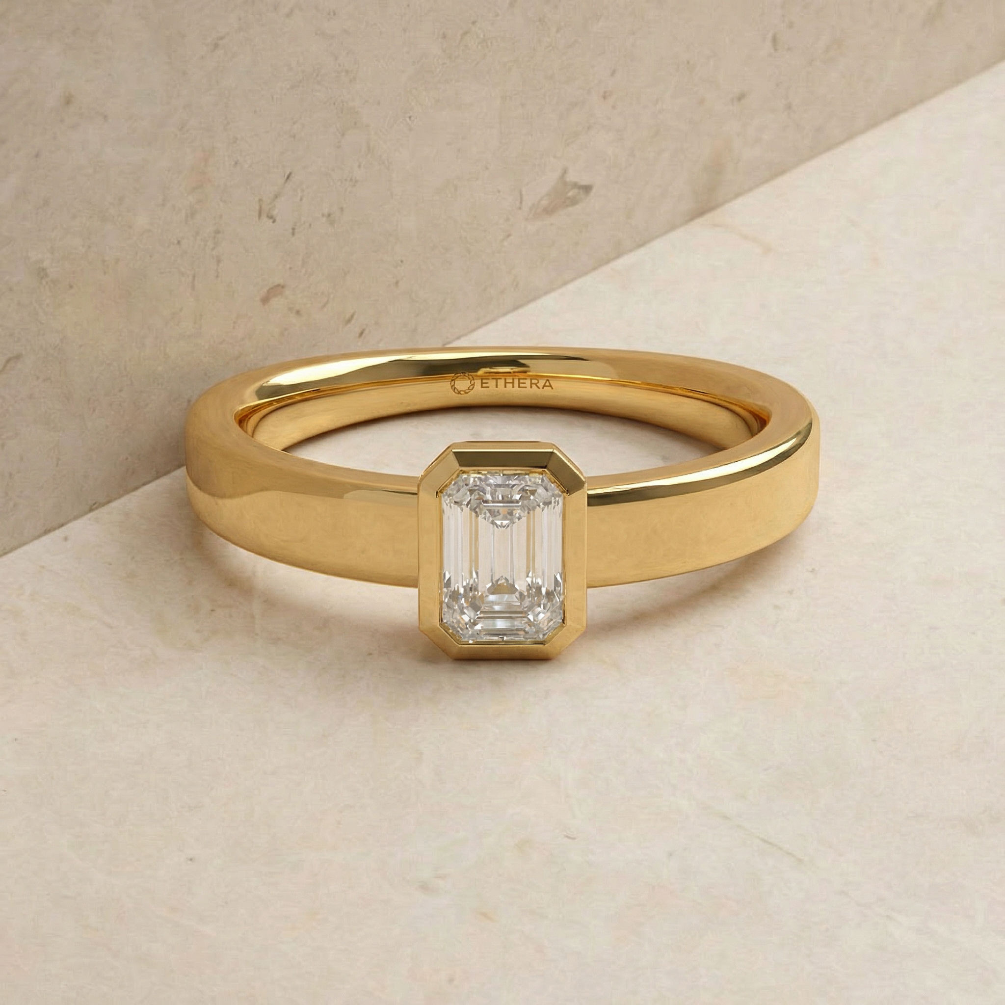 Eternal Emerald Solitaire Ring 2