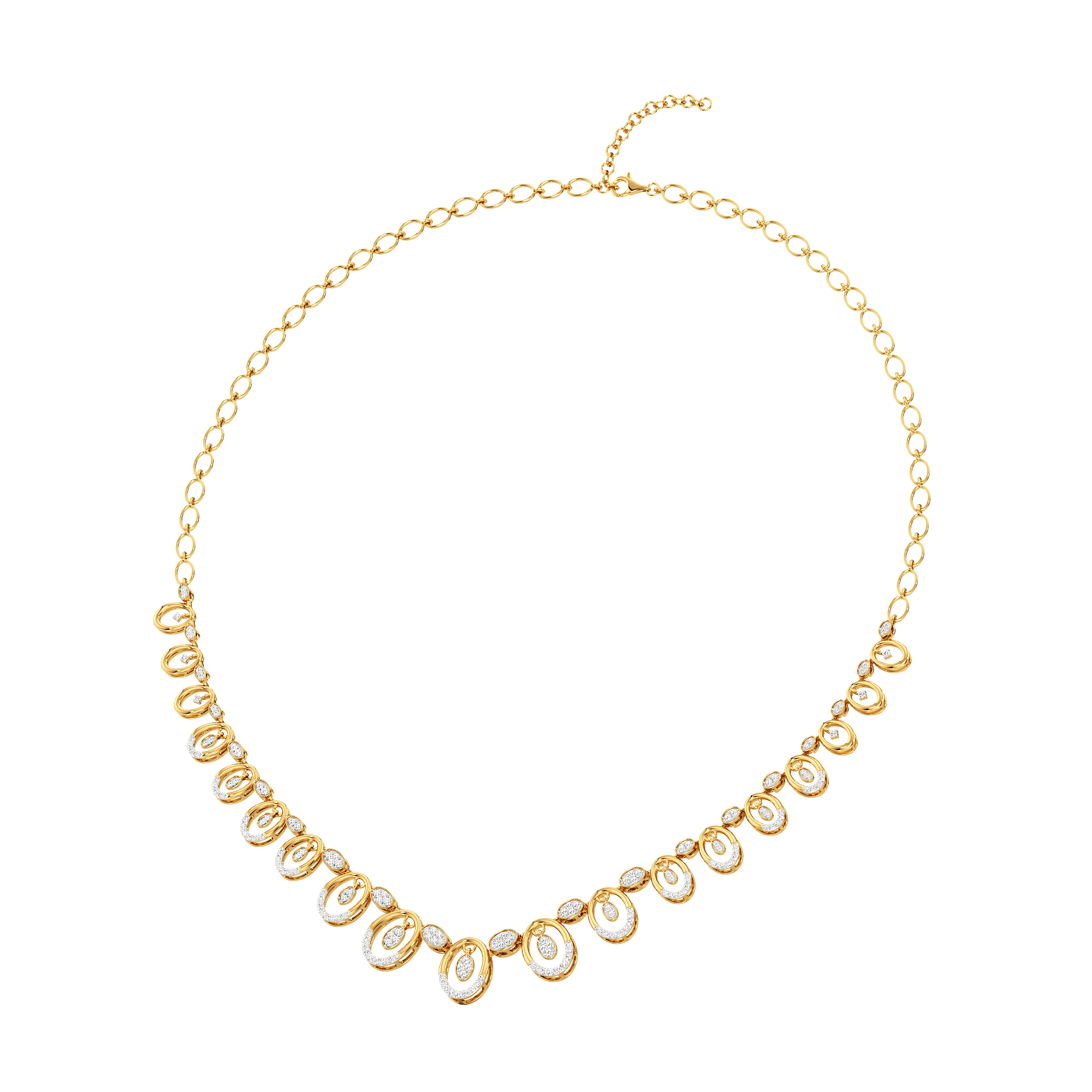 Seraphine Oval Diamond Necklace 2