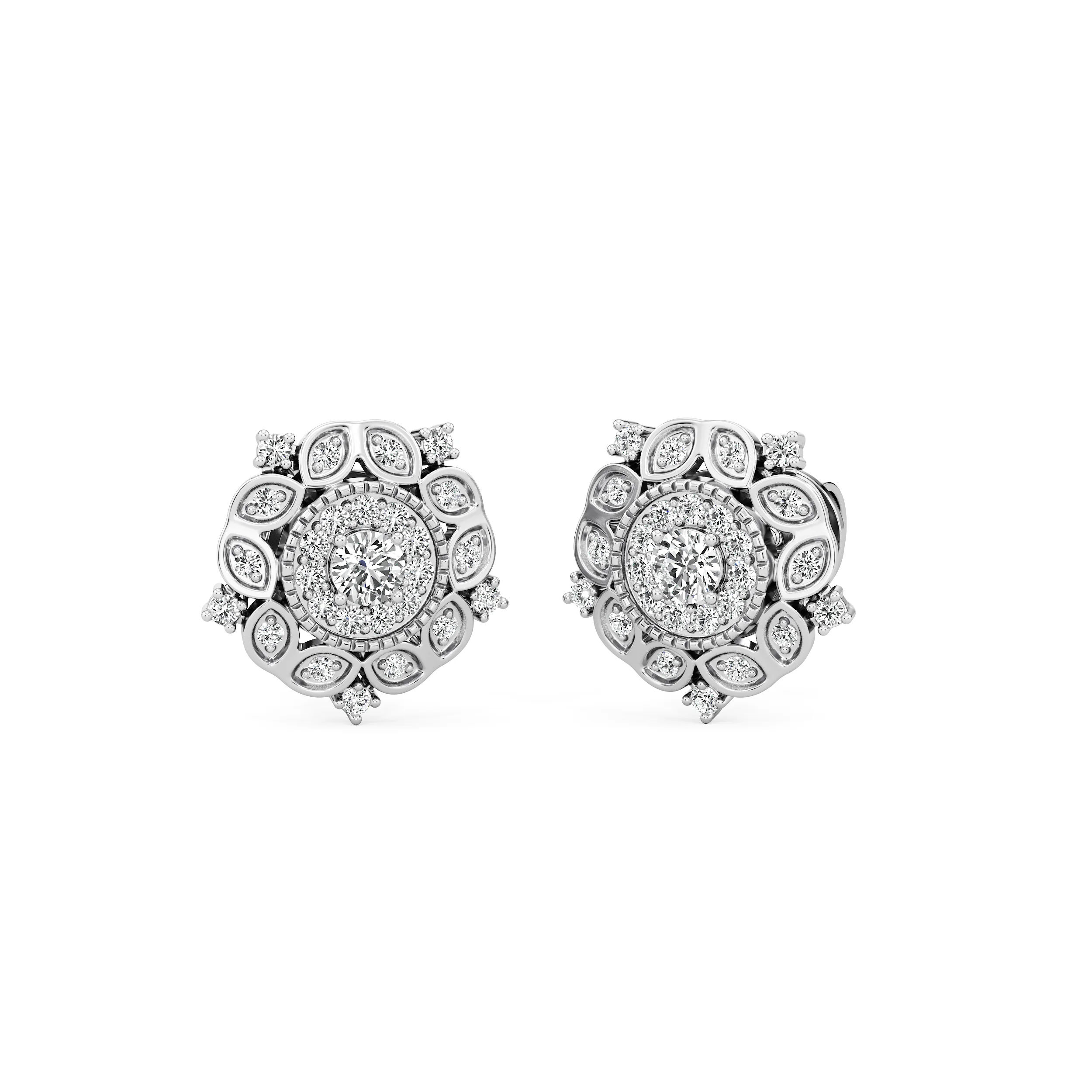Solstice Bloom Diamond Studs 2