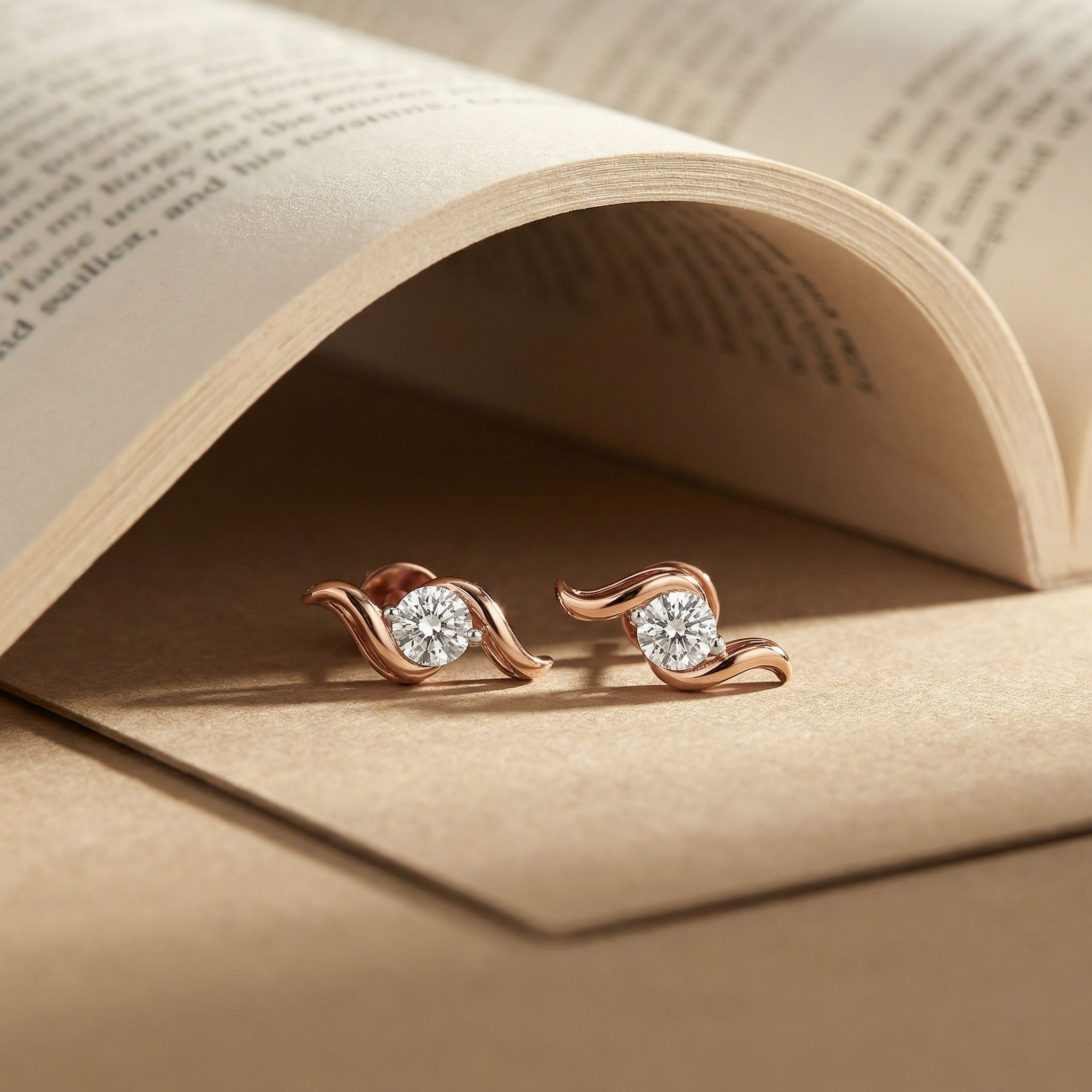 Twist & Glow Stud Earrings 2