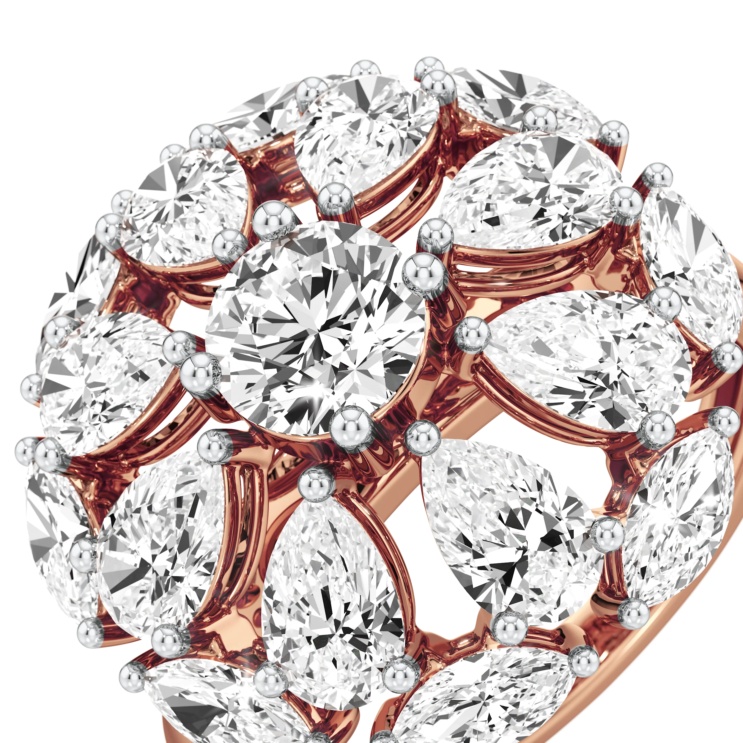 Marquise Bloom Cocktail Ring 10