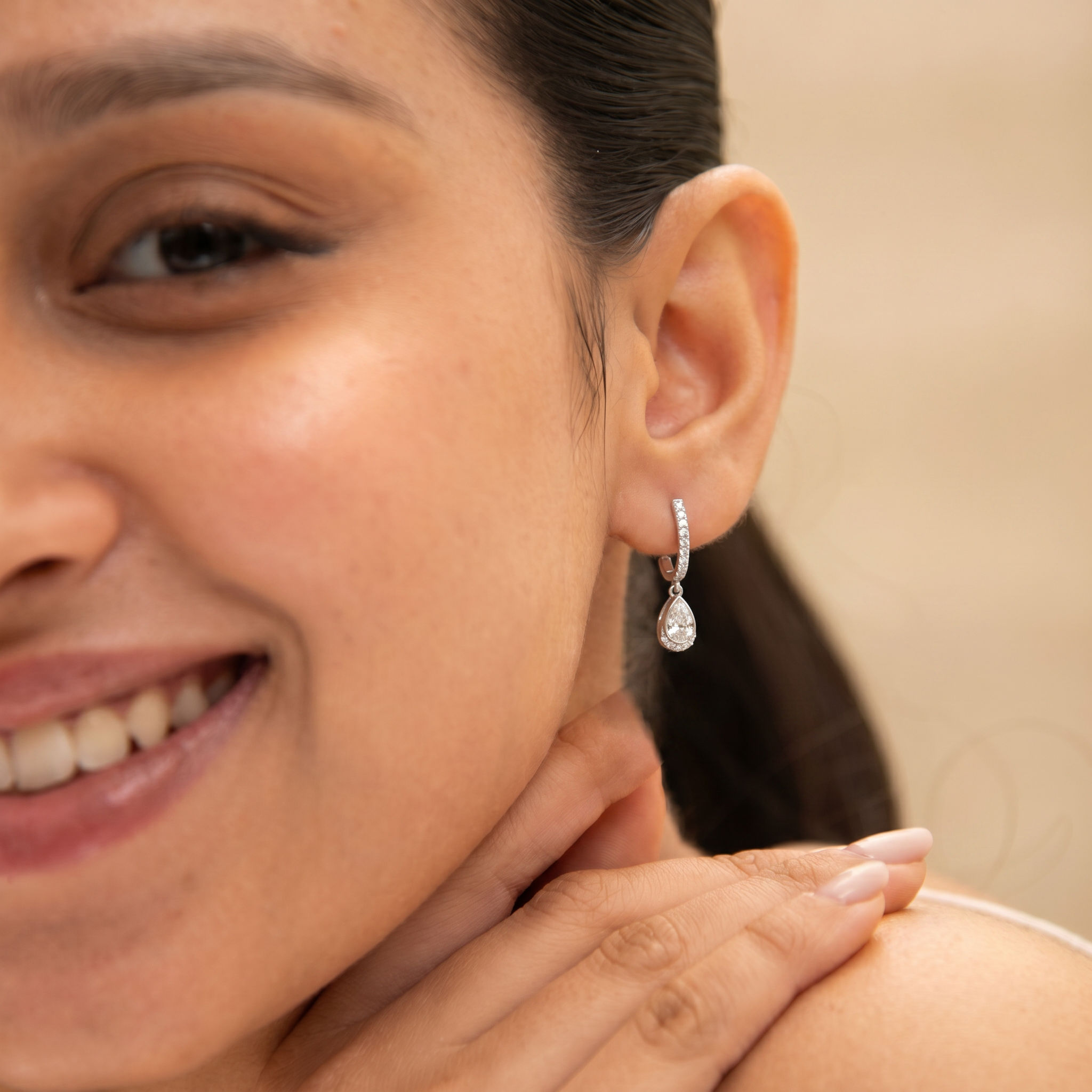 Dazzling Hook Hoop Earrings 1
