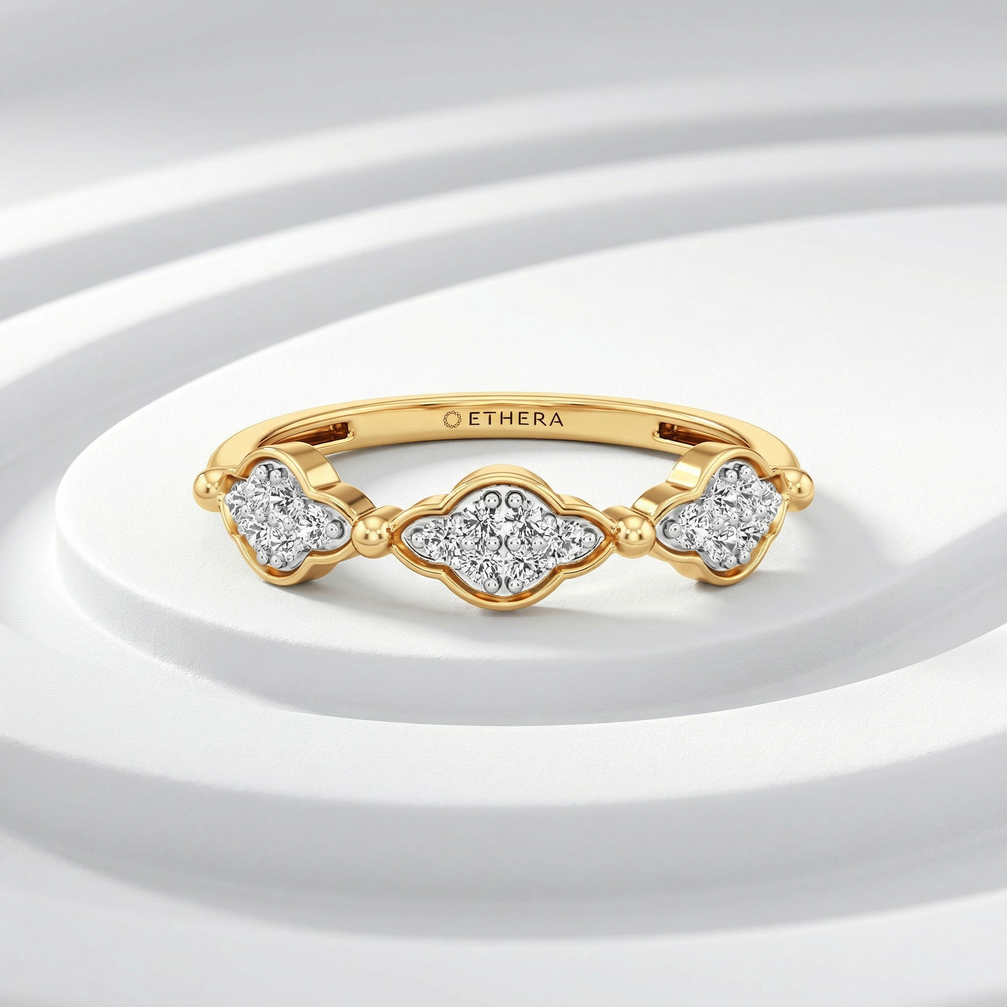 Petal Gleam Diamond Ring 2