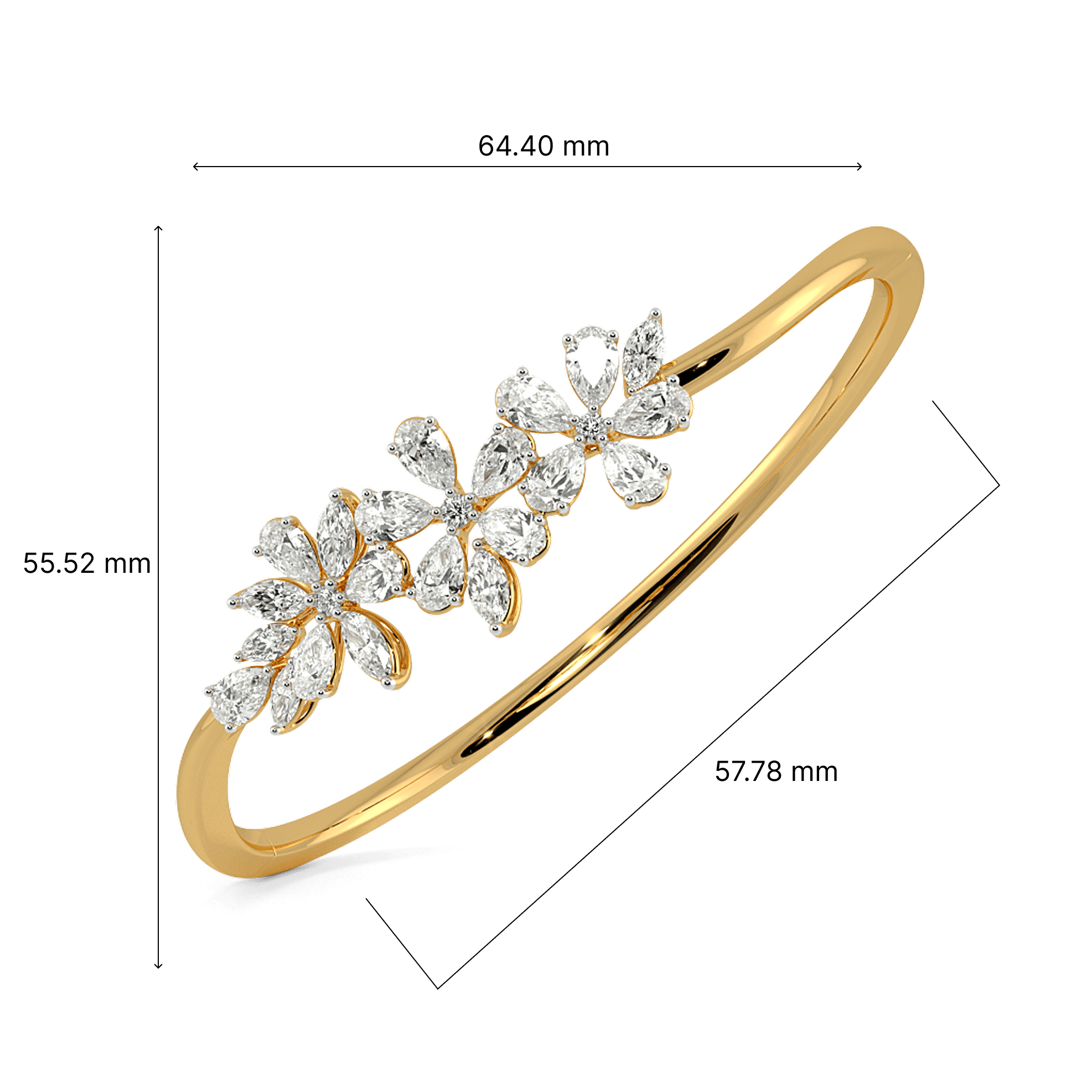Royal Vine Oval Bangle 4