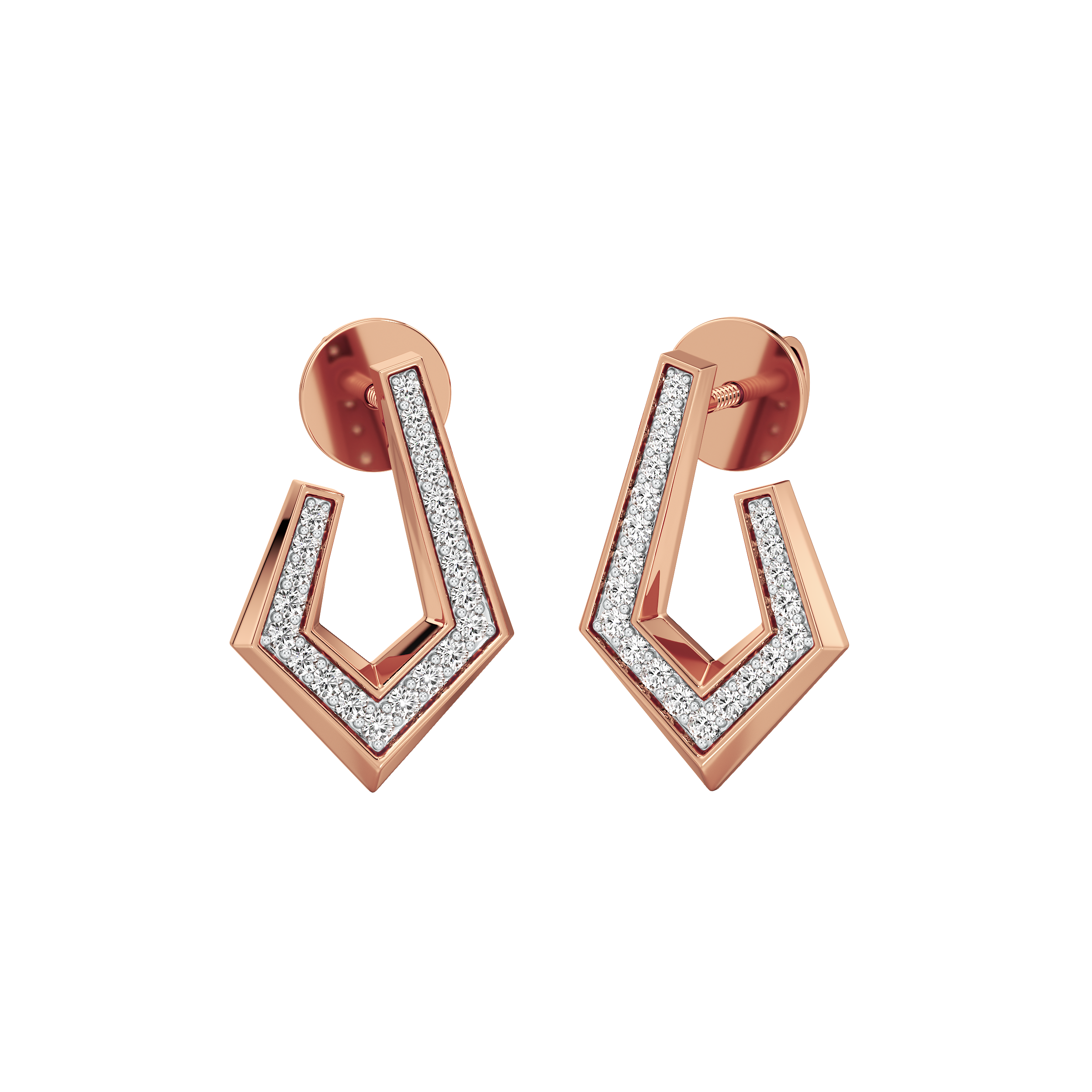 Vertex Diamond Earrings 6