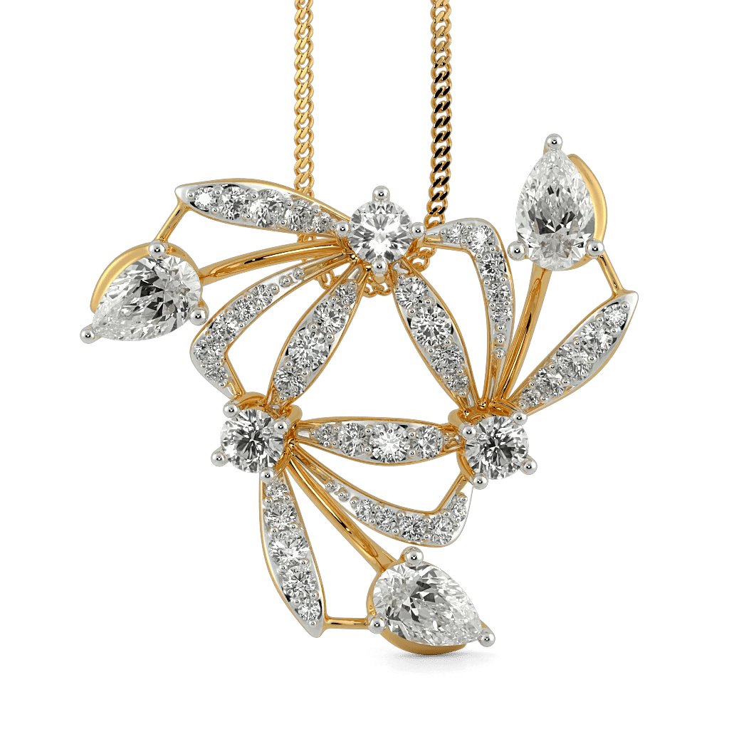 Ode in Gold Statement Pendant 2