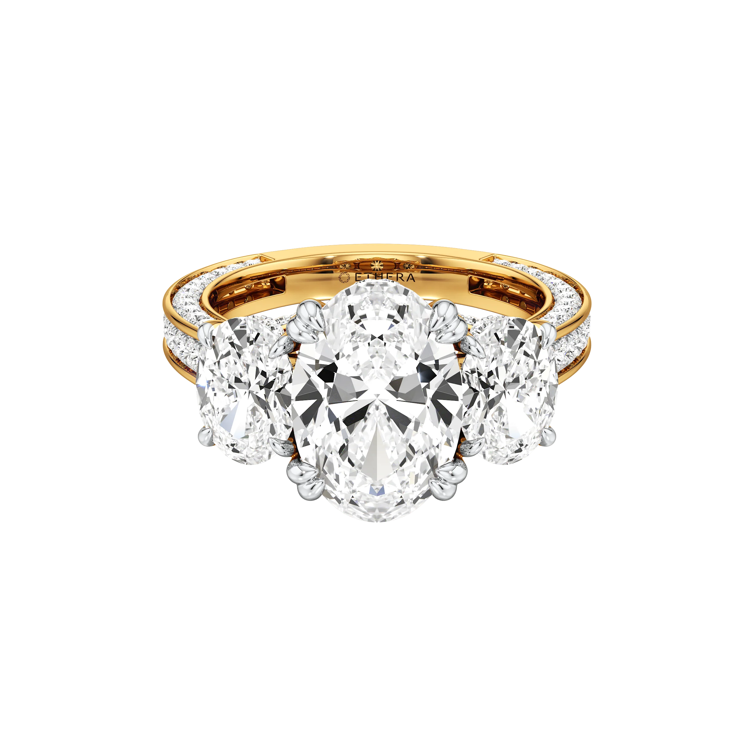 Triple Radiance Cocktail Ring 4