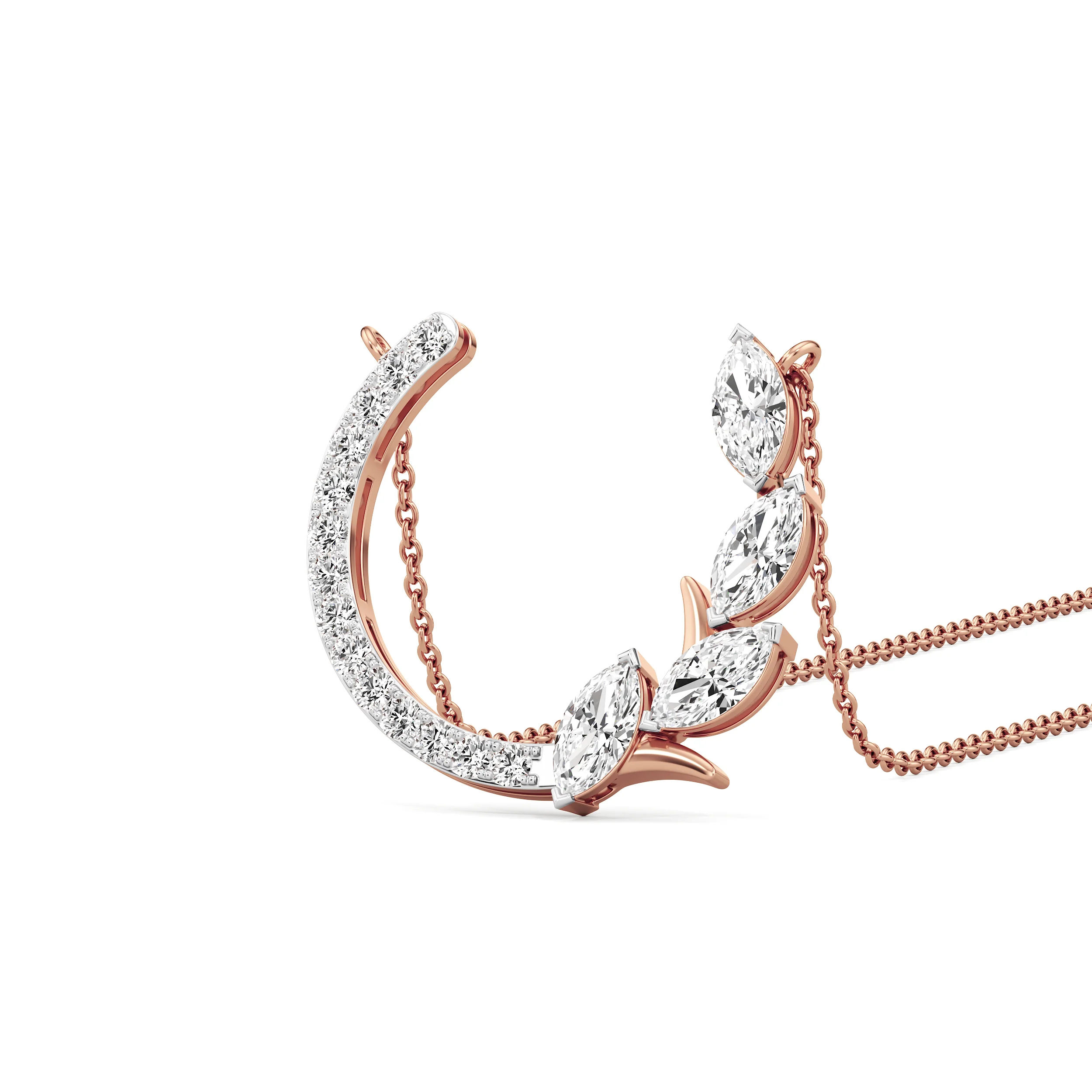 Laurel Crescent Necklet 7