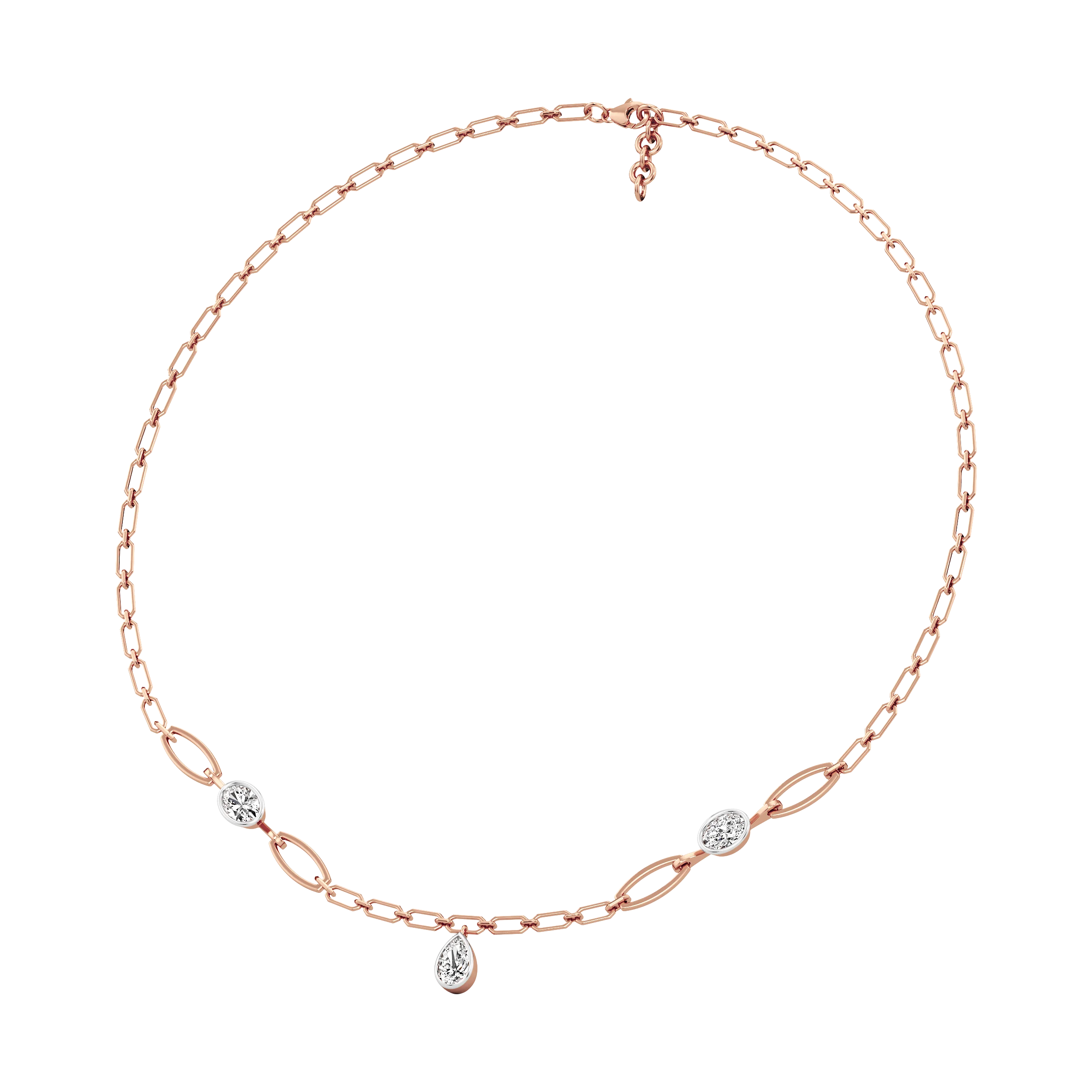 Lustre Loop Diamond Necklace 8
