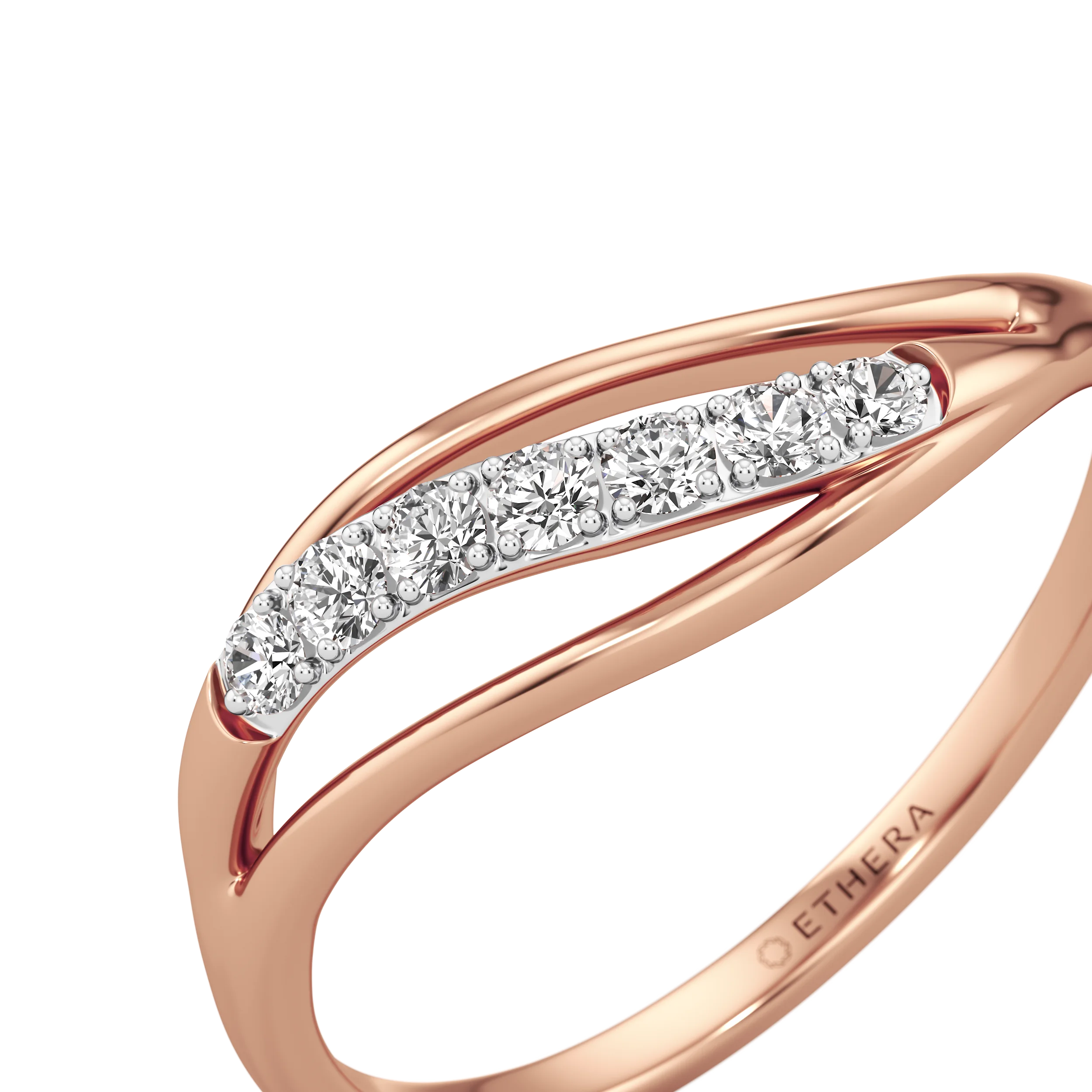 Flowline Diamond Ring 12