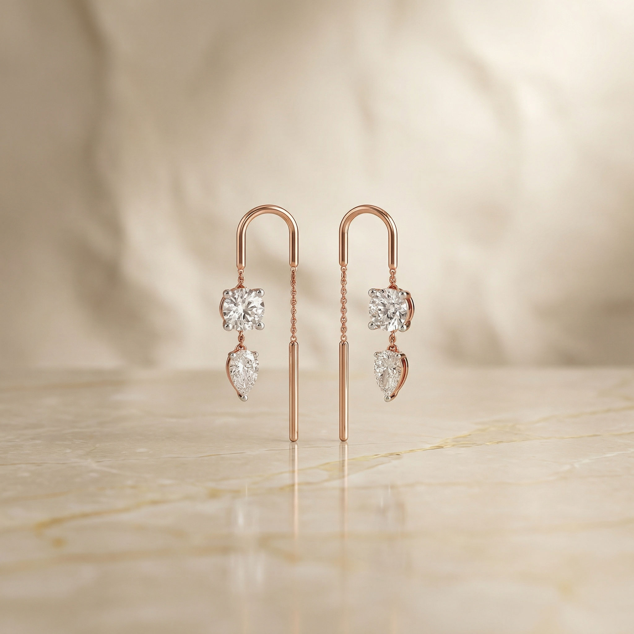 The Lyria Threader Earrings hover