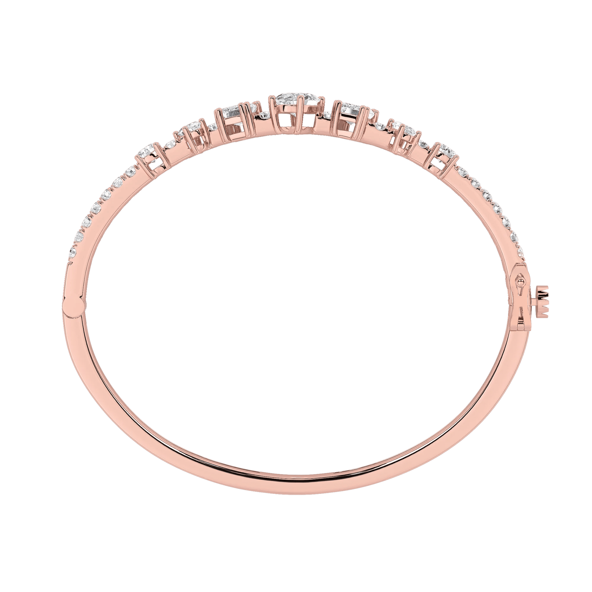 Celestial Radiance Oval Bangle 8