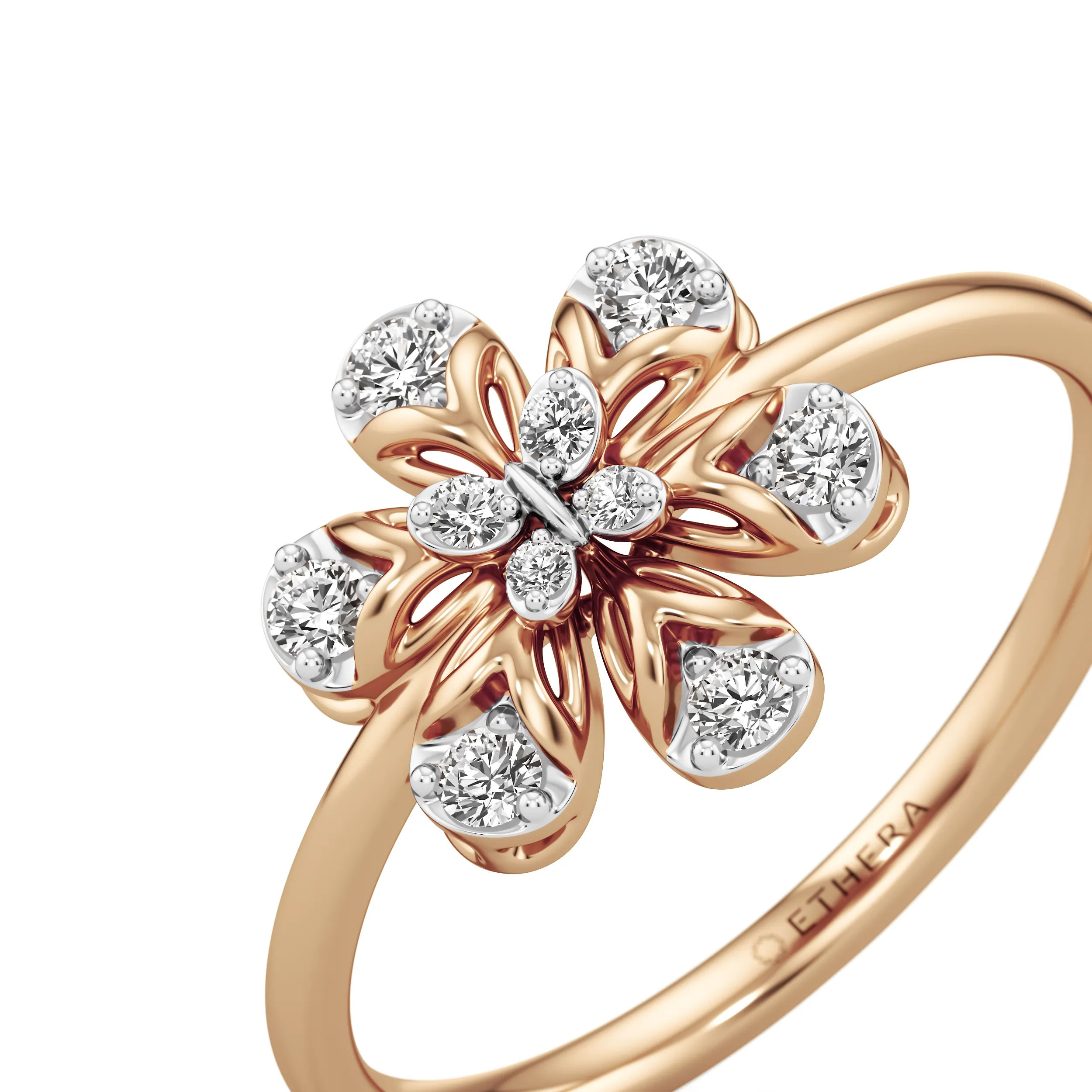 Petal Glow Diamond Ring 12