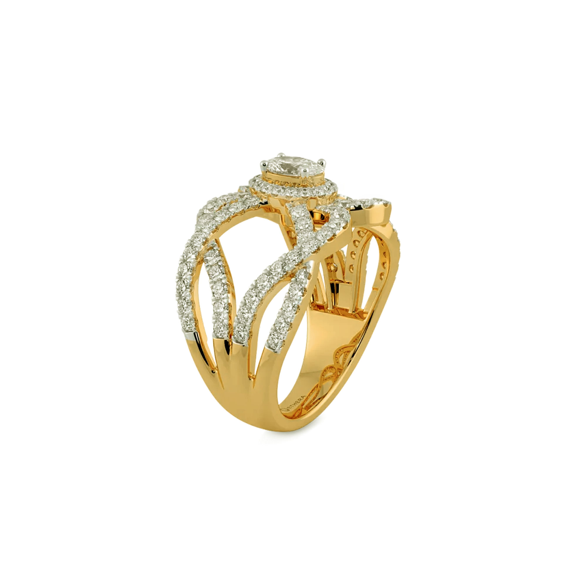 Nouveau Bloom Solitaire Ring 3