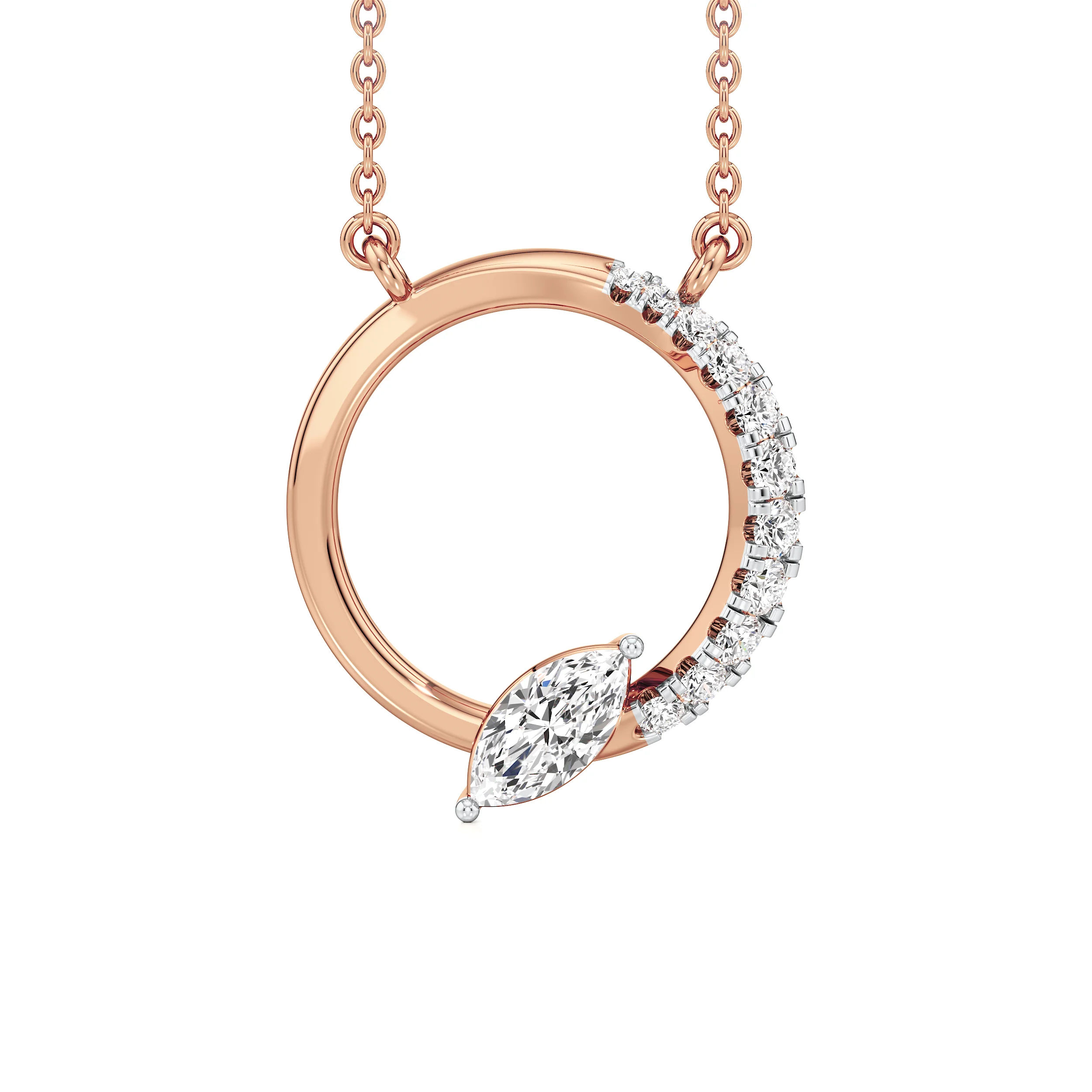 Eclipse Marquise Necklet 8