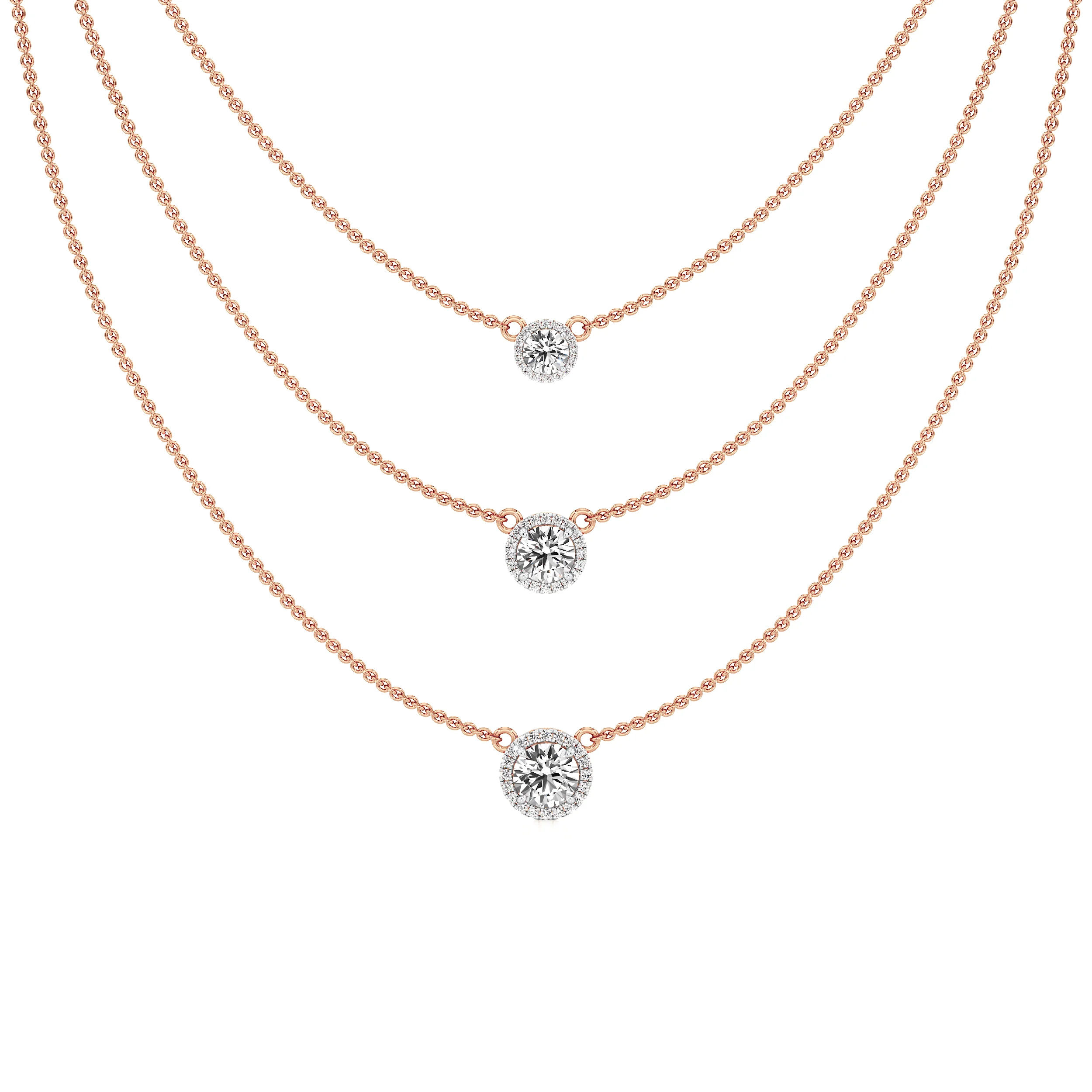 Cascade Halo Necklace 5