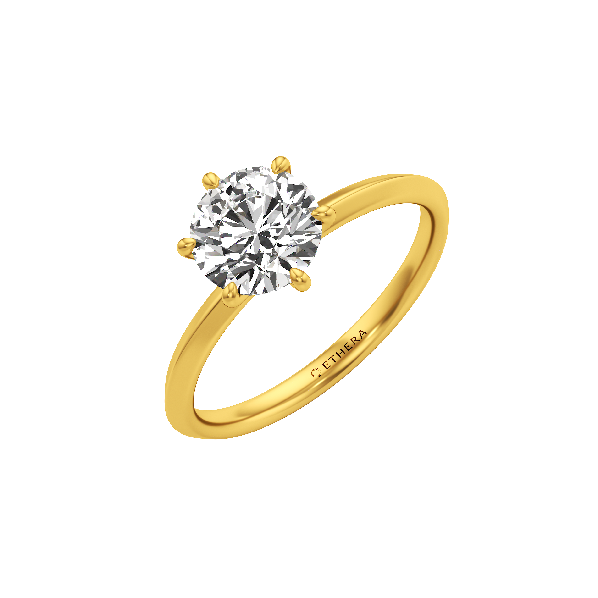 Lineflash Solitaire Ring 0