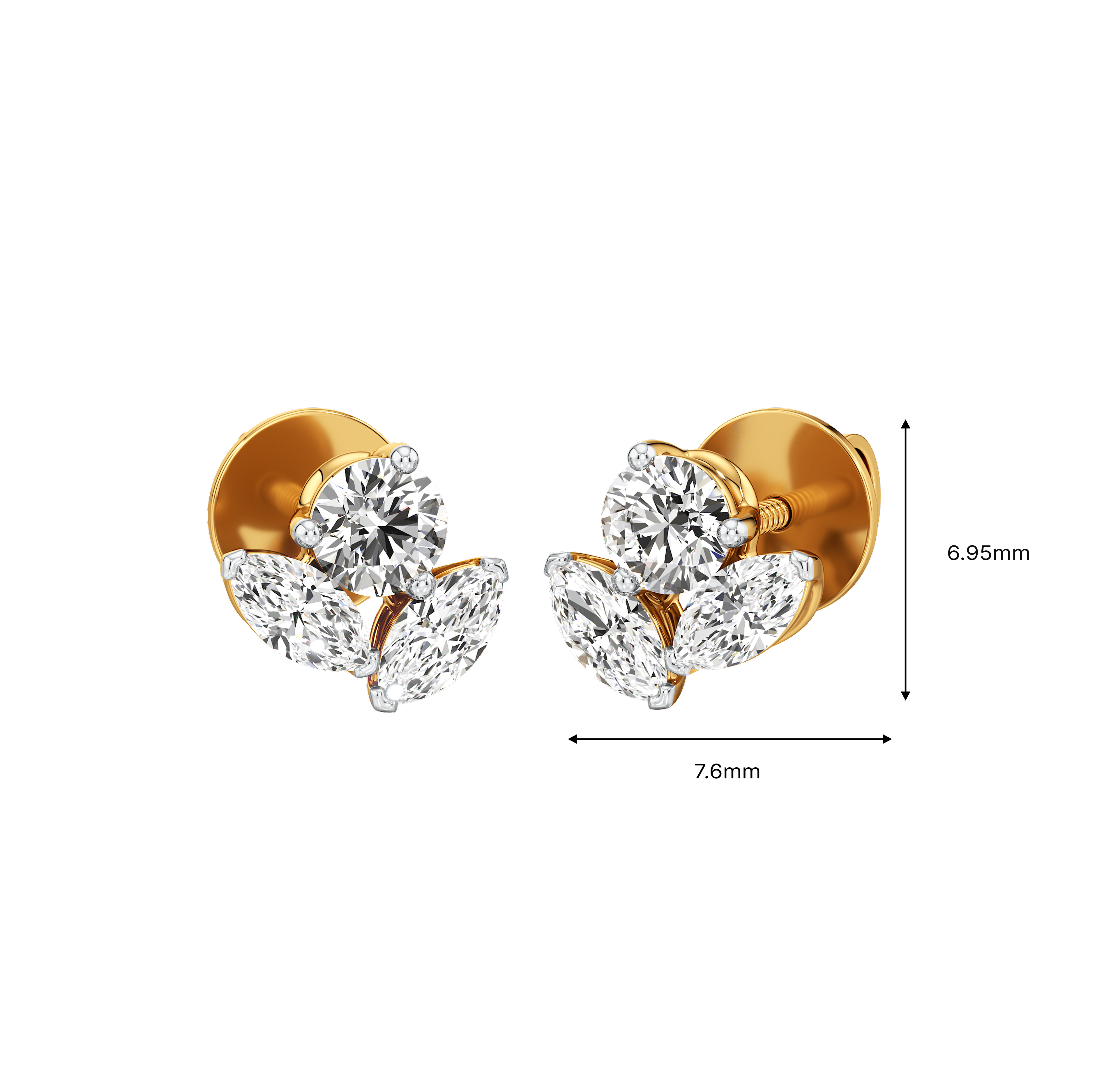 Flora Glint Stud Earrings 11