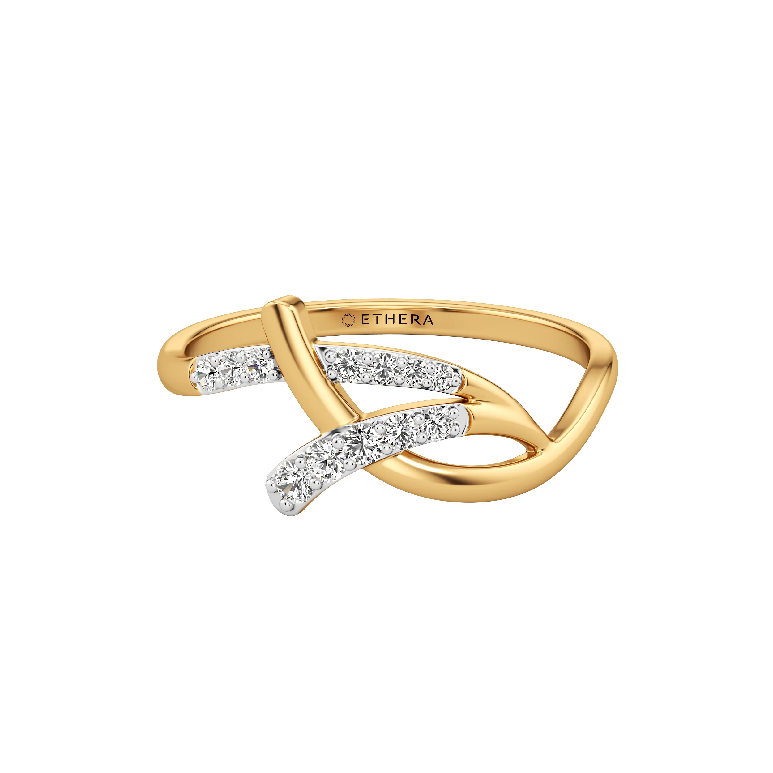 Interlace Diamond Ring 3