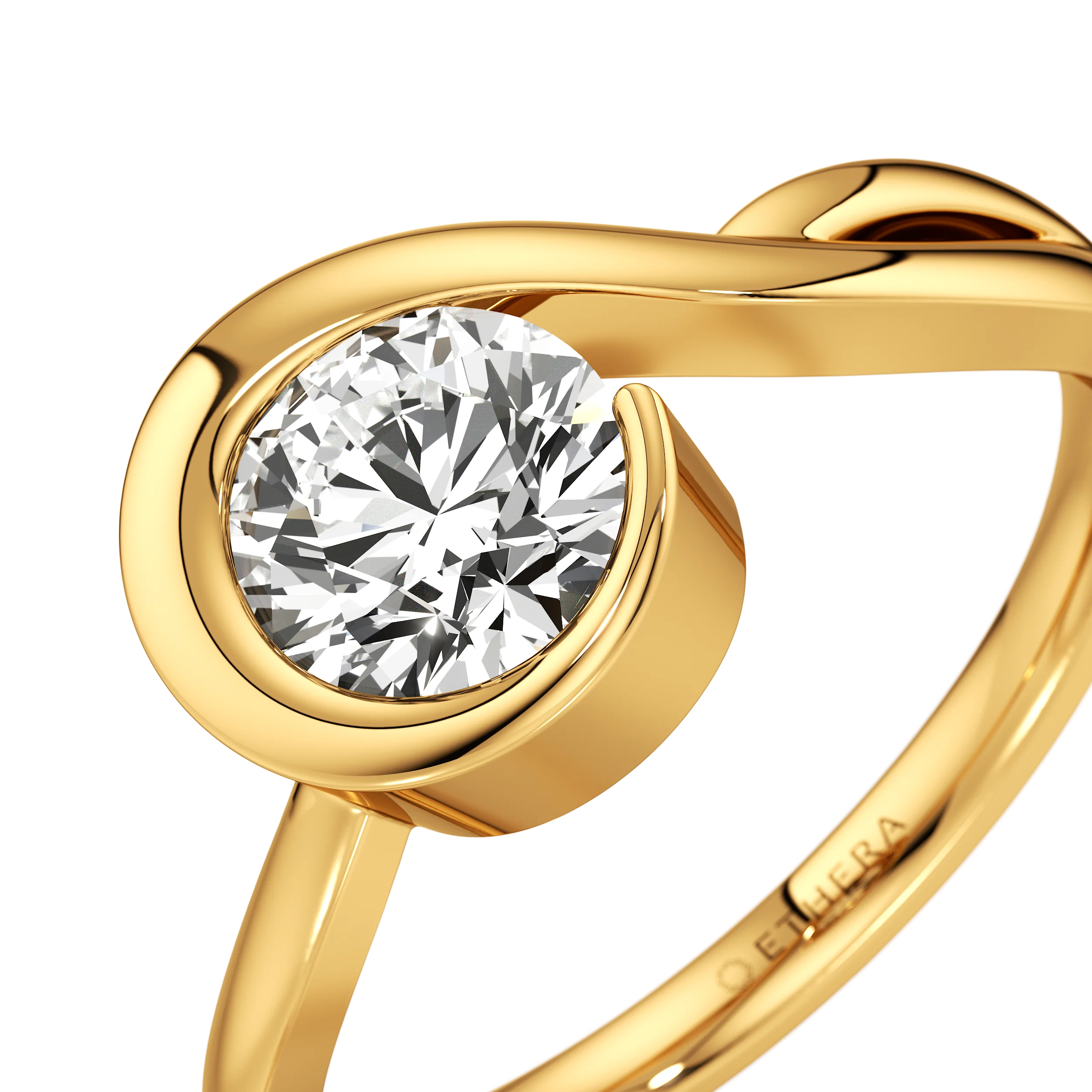 Eterna Halo Crest Ring hover