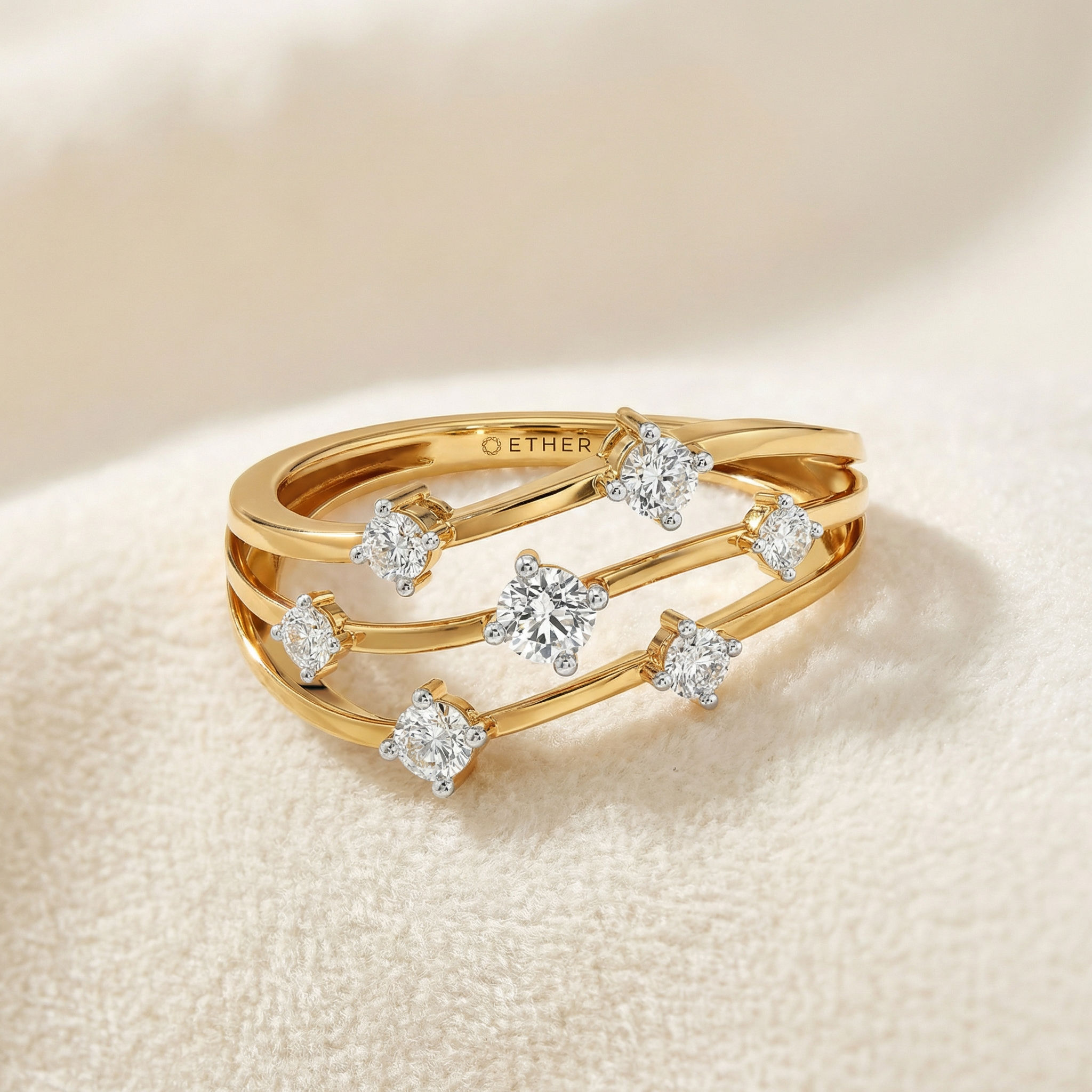 Orbit Cascade Ring 2