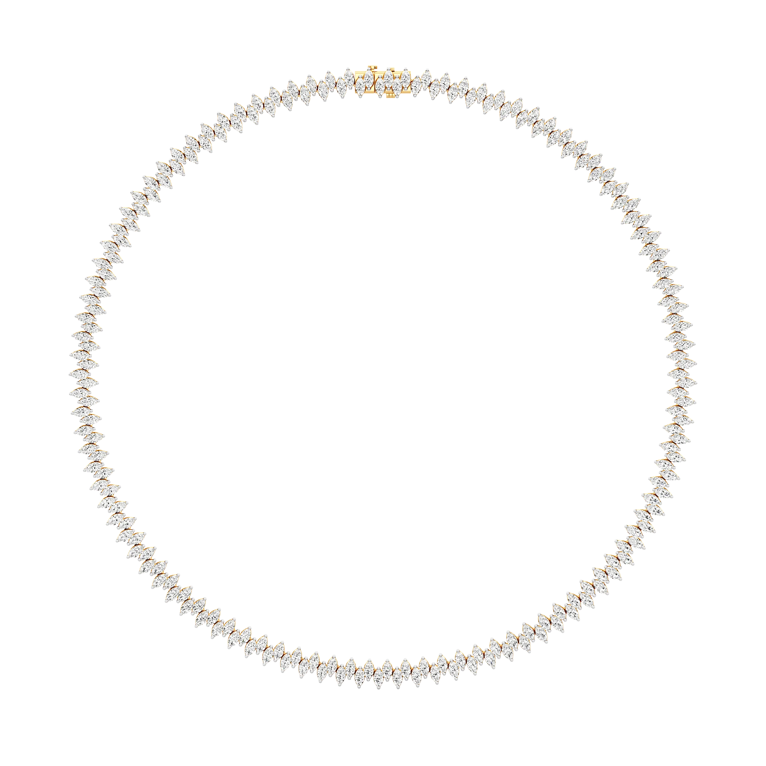 Moonlit Marquise Tennis Necklace 7
