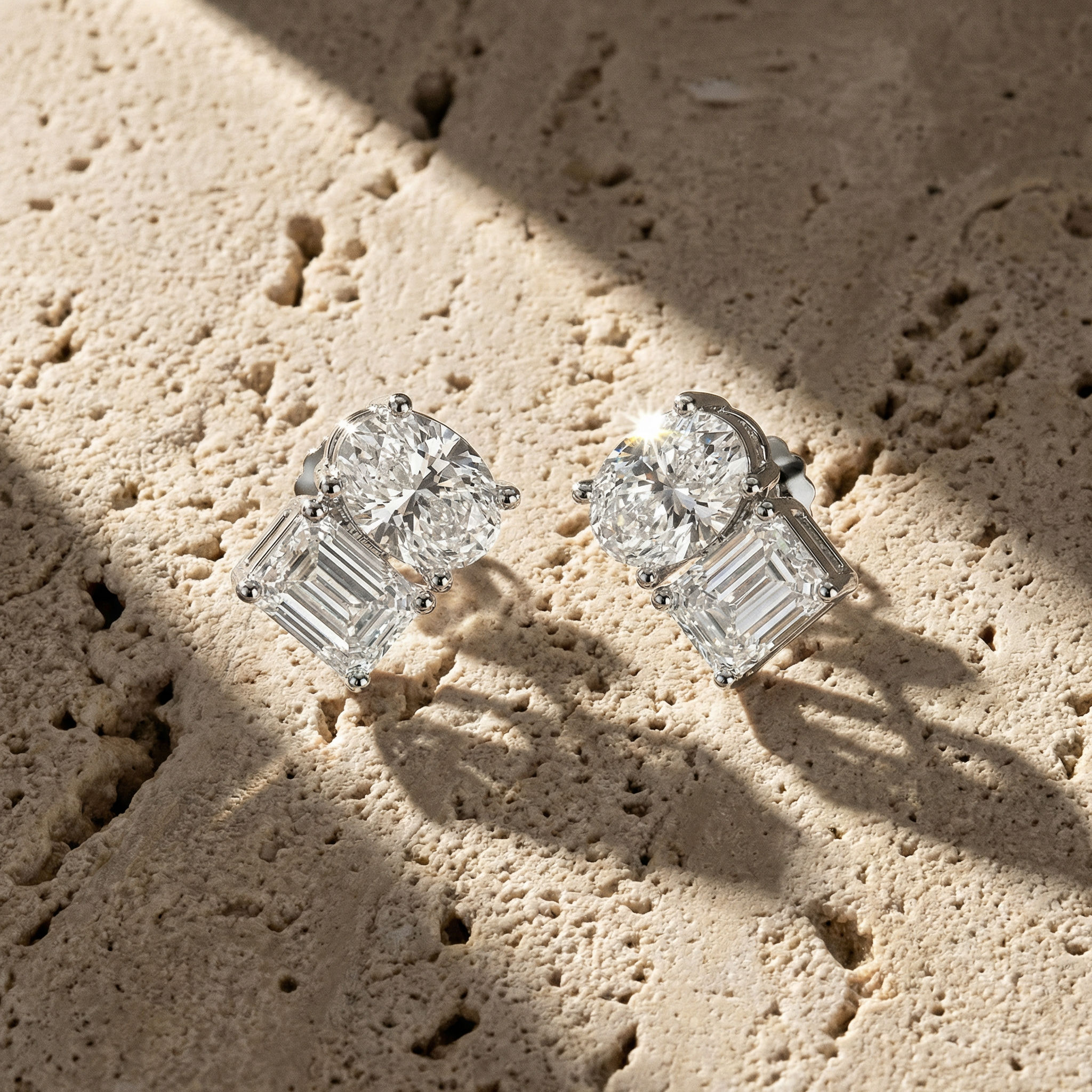 Twofold Spark Stud Earrings 2