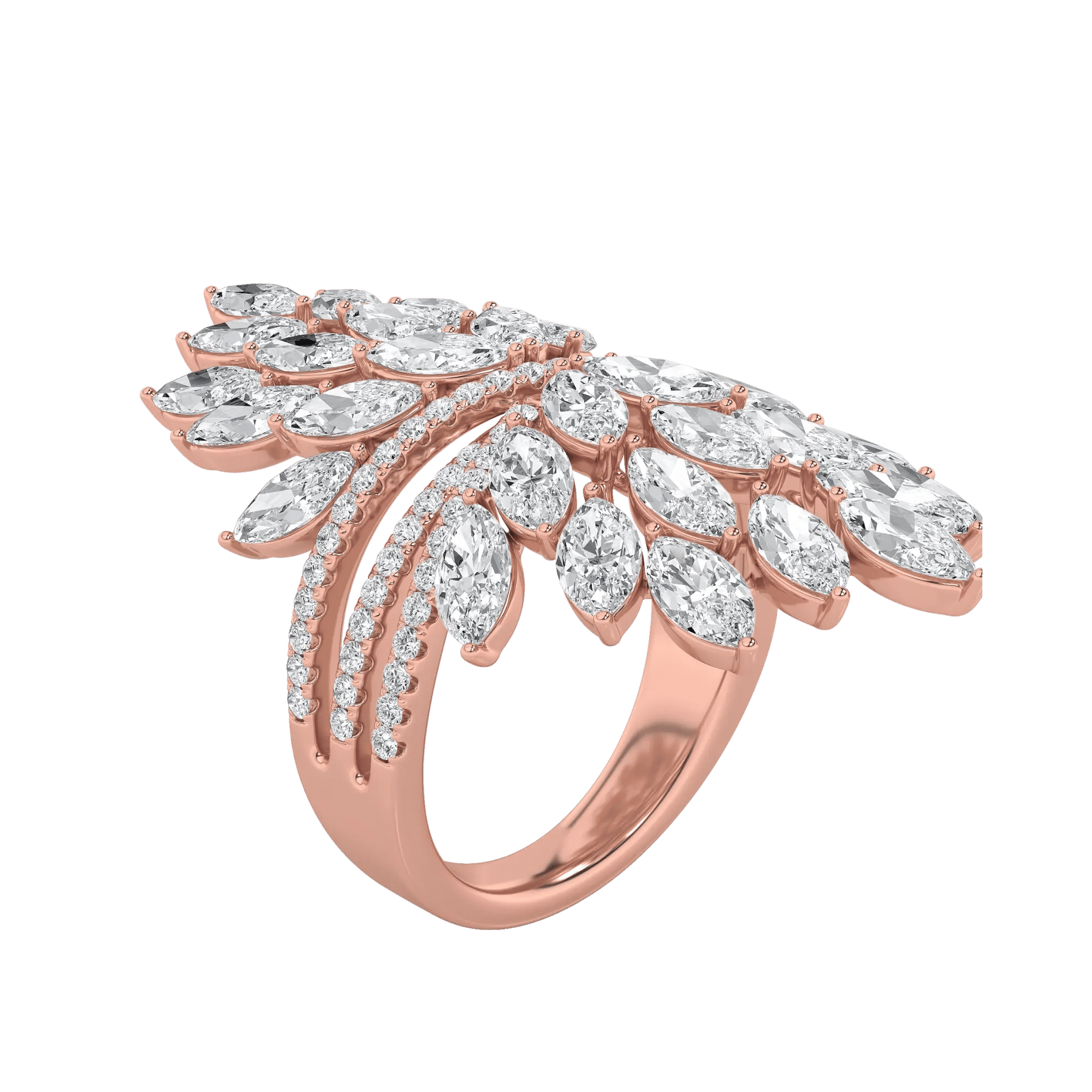 Floral Enchantment Cocktail Ring 9