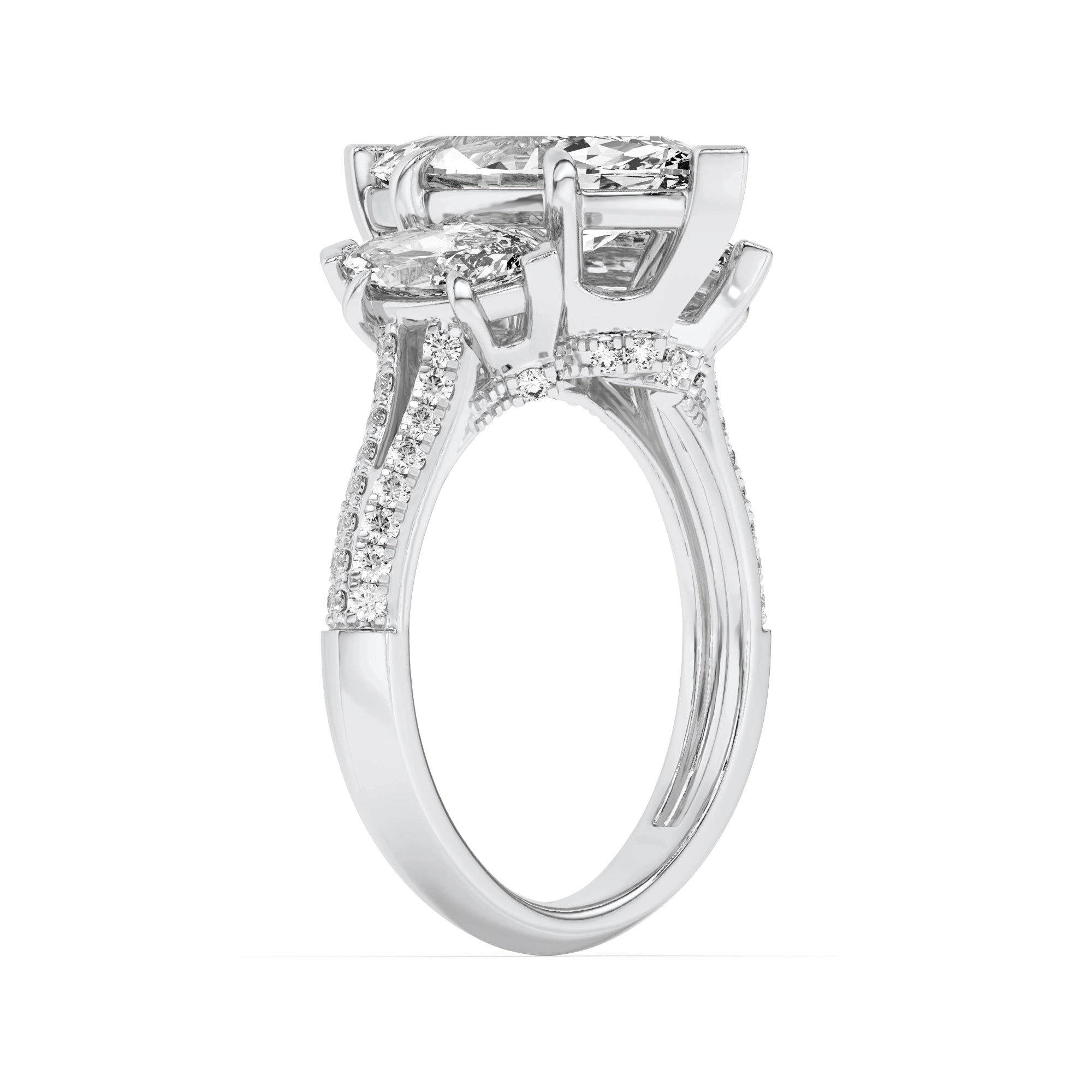 Trinity Of Sparkle 5 Stone Ring 7