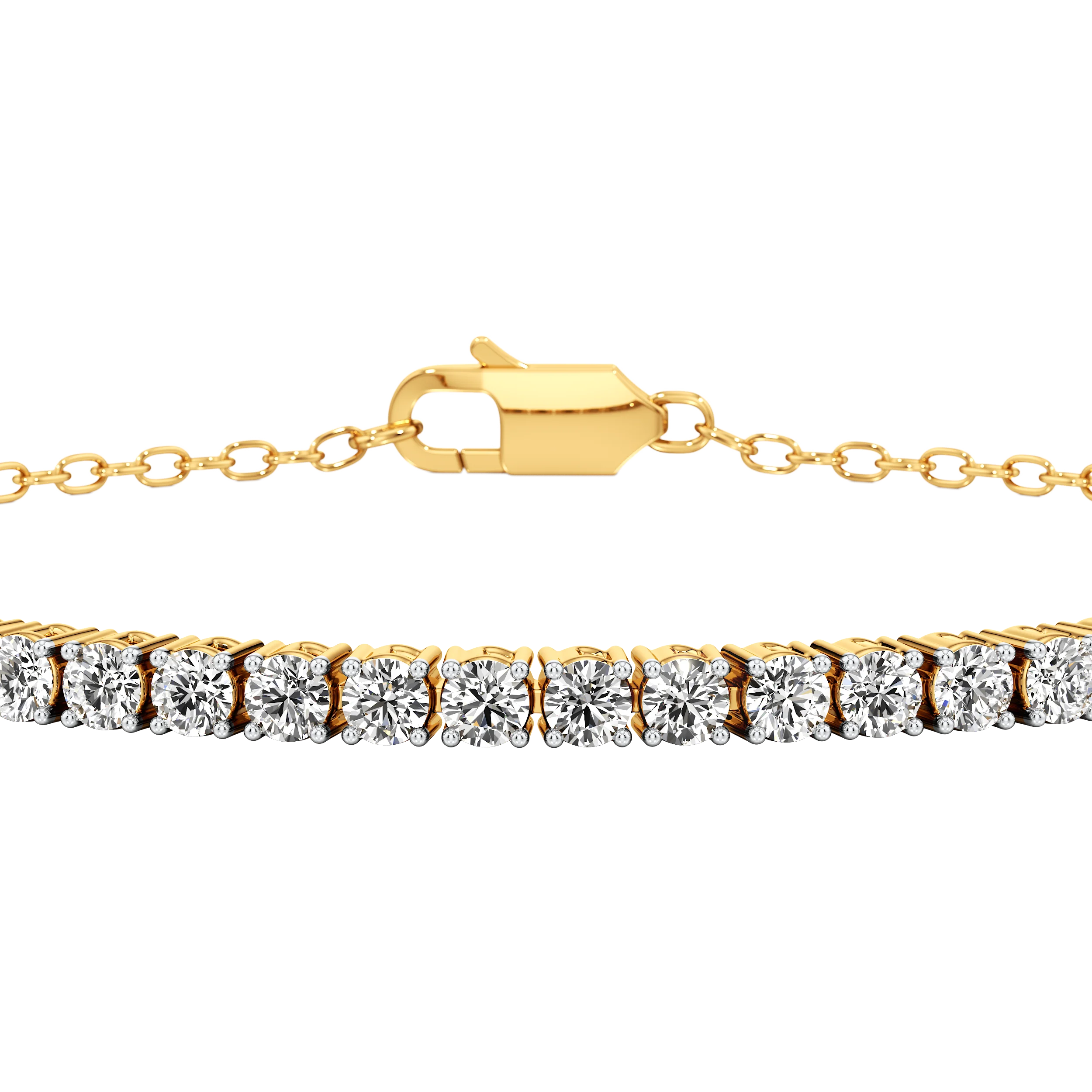 Lustre Line Tennis Bracelet hover