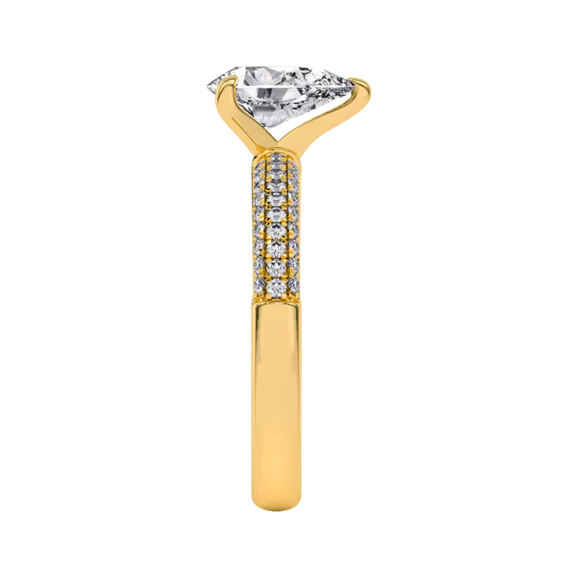 Radiant Round Pavé Ring 4