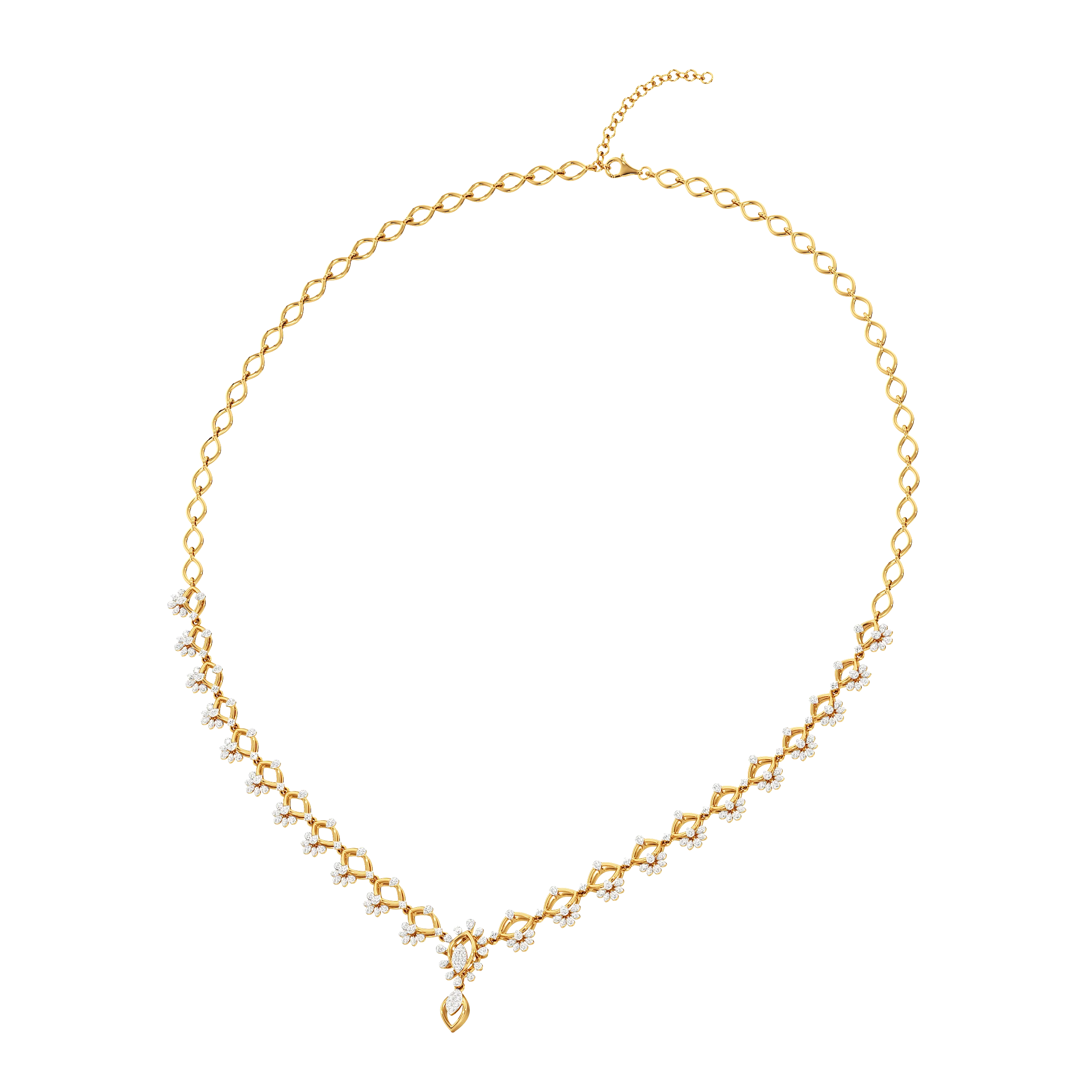 Celestia Teardrop Diamond Necklace