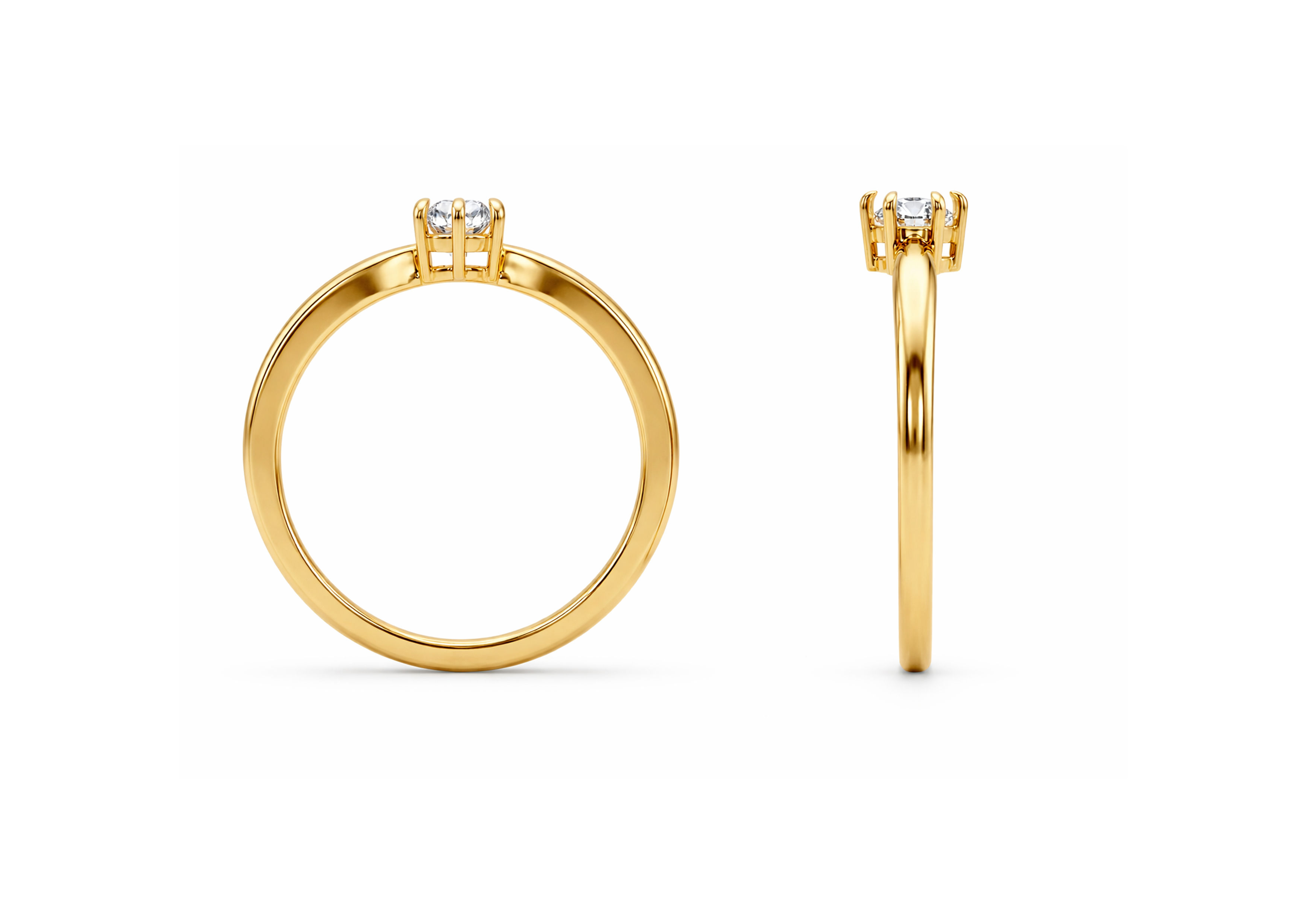 Bloompoint Solitaire Ring hover