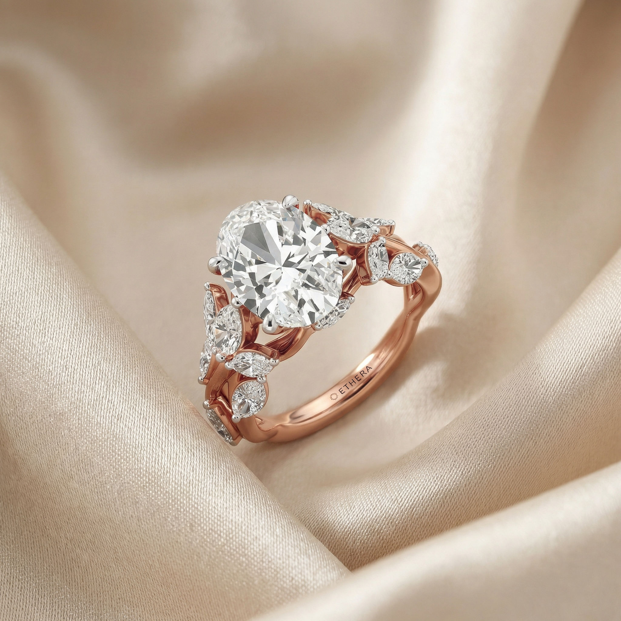 Petal Crest Cocktail Ring 2