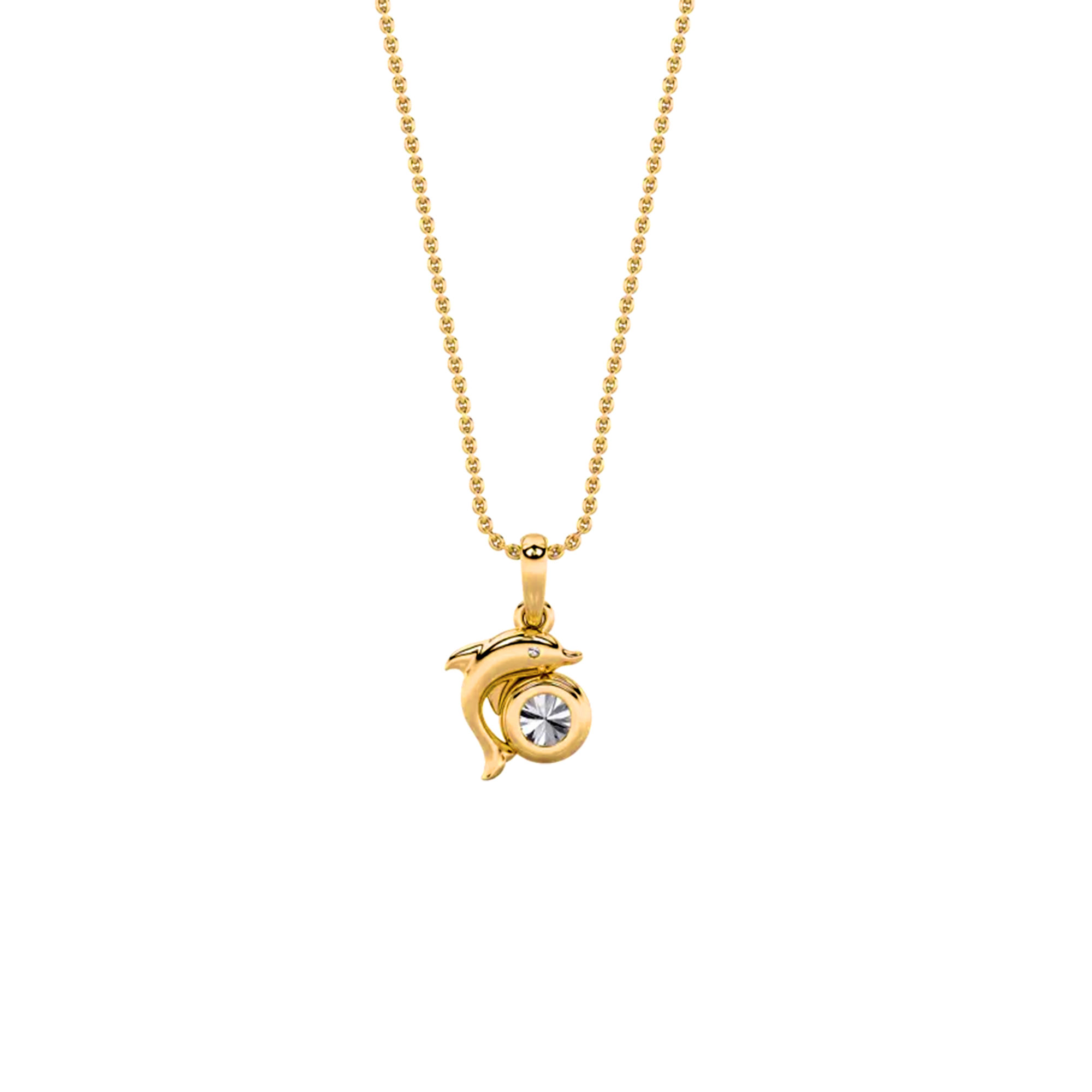 Dolphin Dreams Solitaire Pendant 4