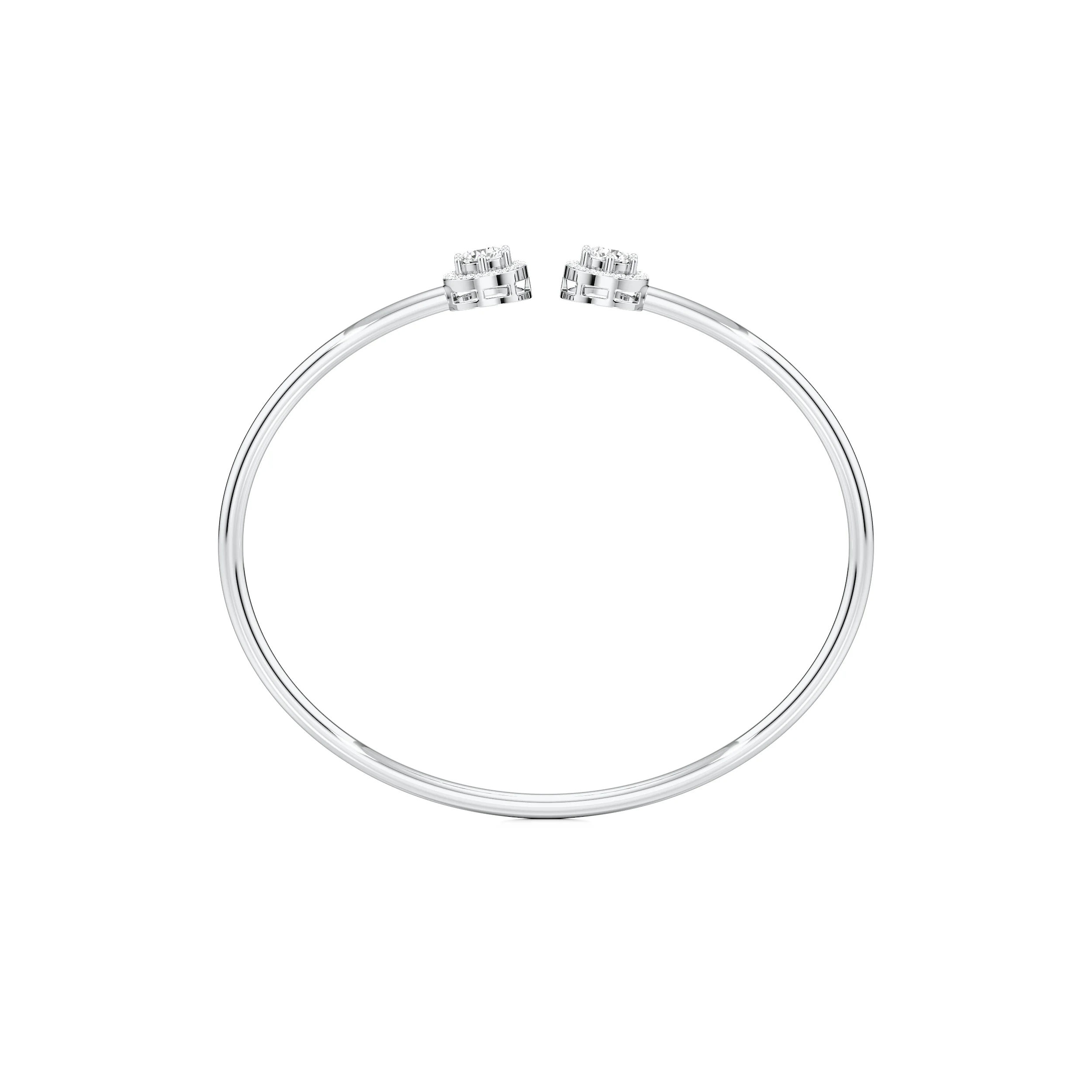 Timeless Twinkle Open Top Oval Bangle 4