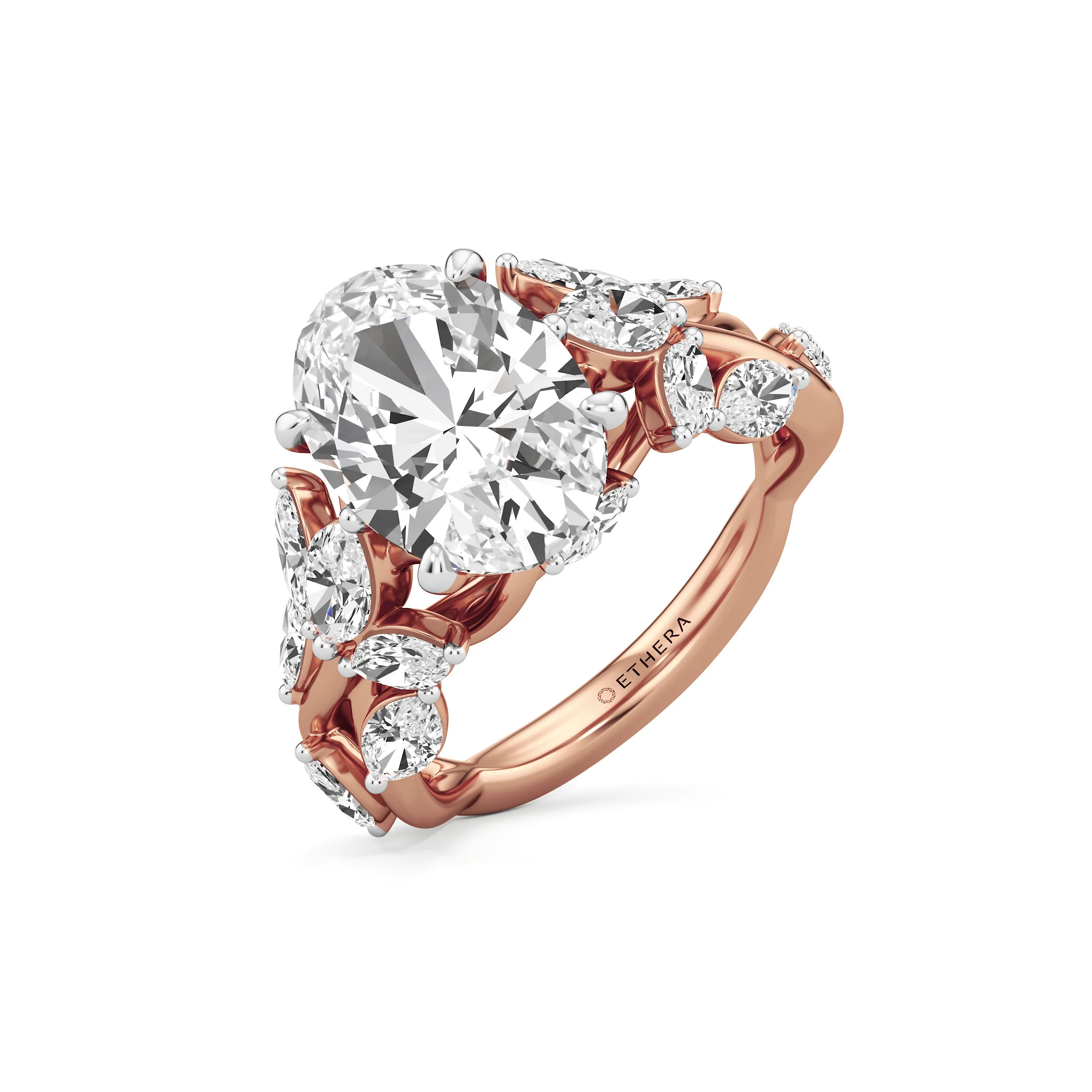 Petal Crest Cocktail Ring 13