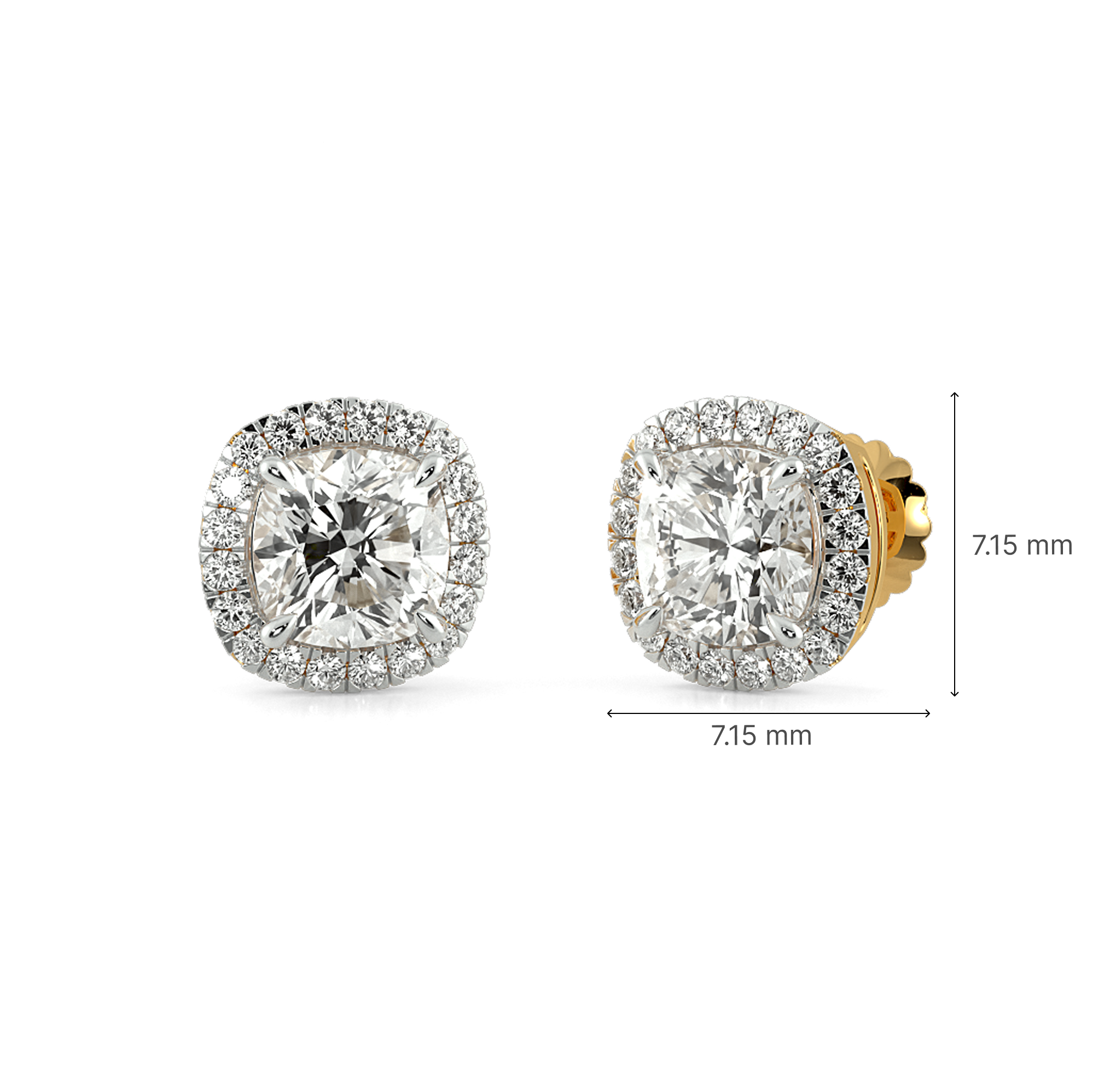 Lustrous Halo Stud Earrings 5