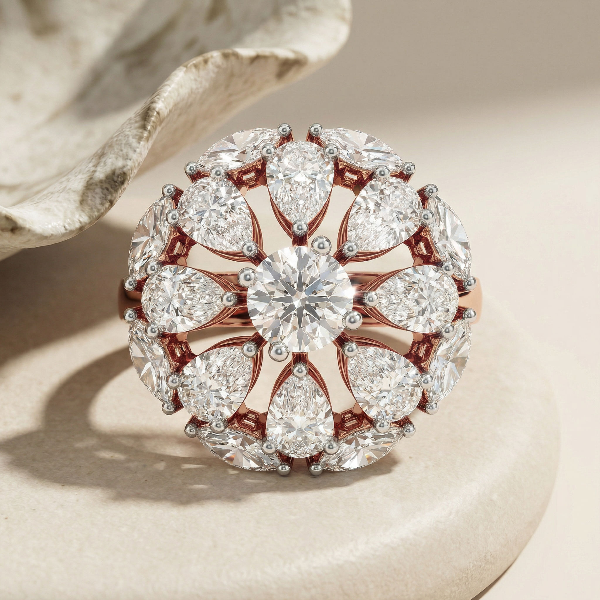 Marquise Bloom Cocktail Ring 2