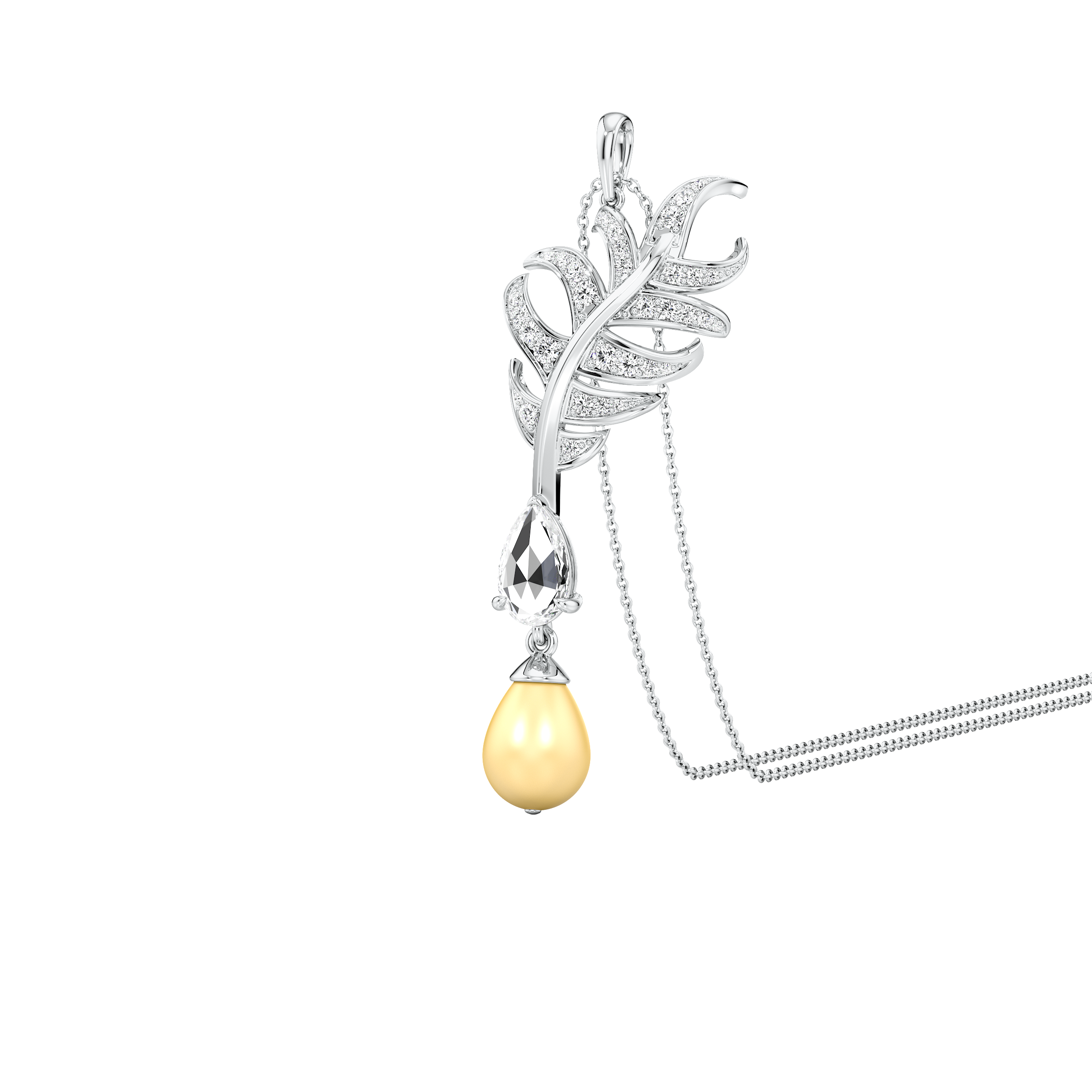 Cascade Plume Pendant 3