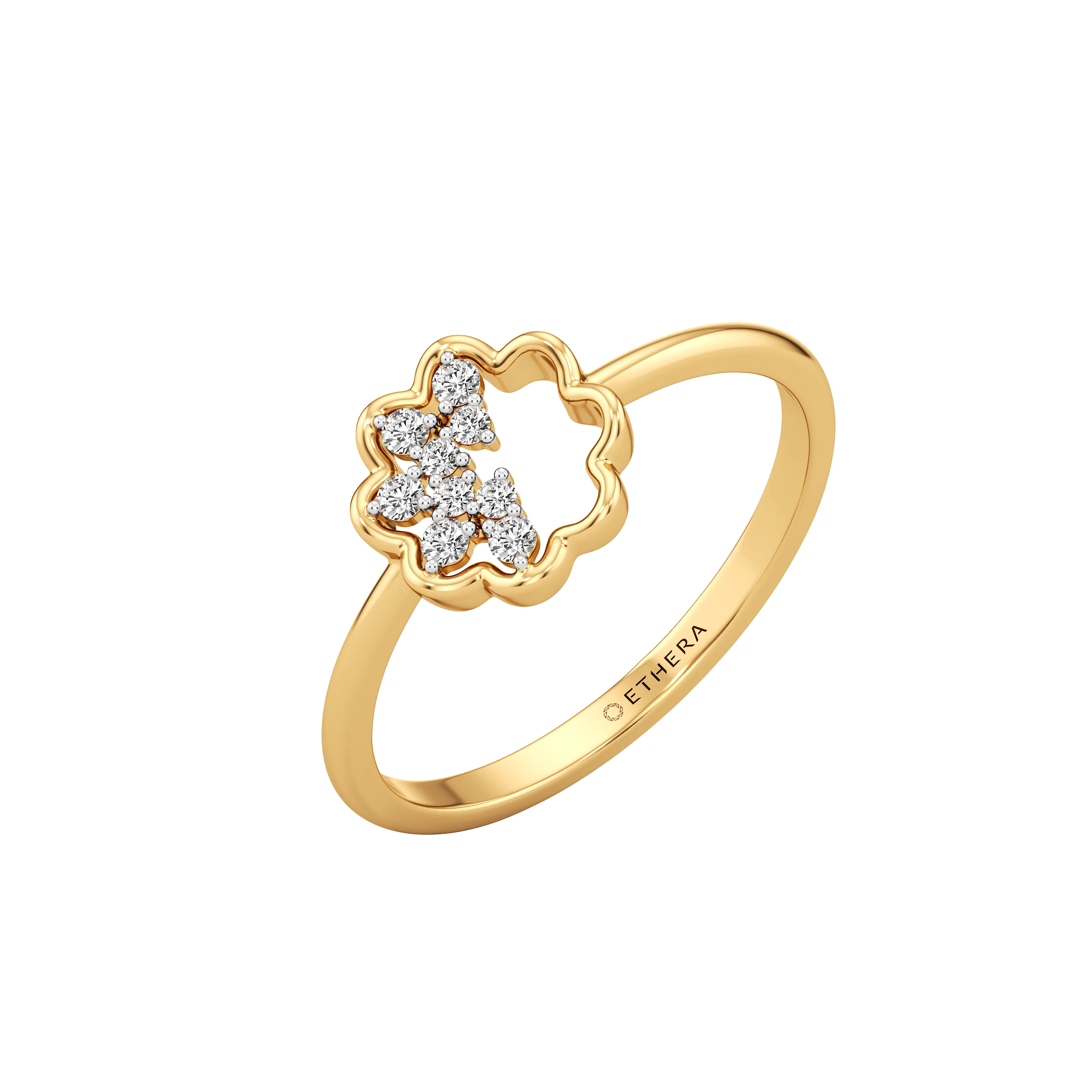 Flutter Bloom Diamond Ring 0