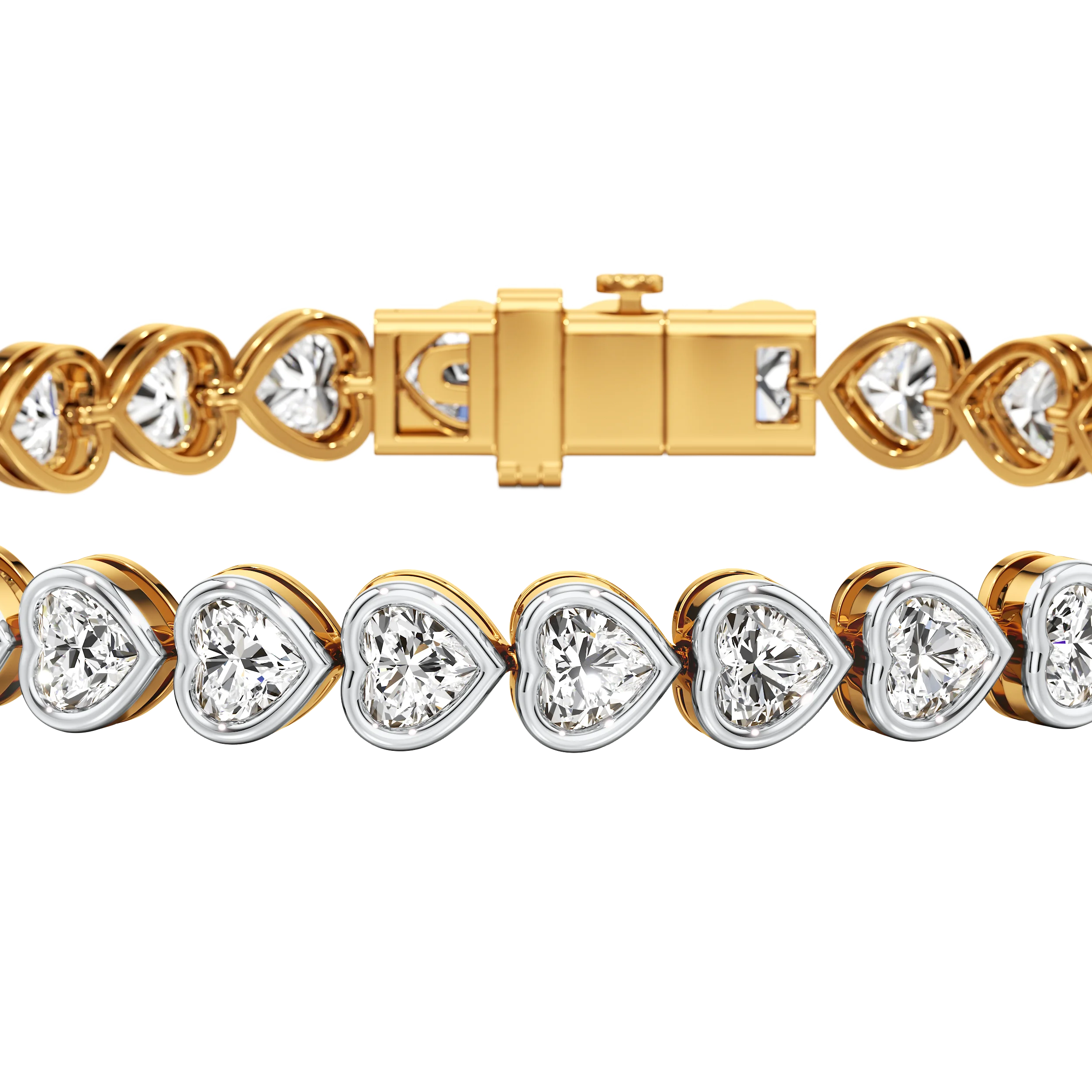 Heart Of Gold Tennis Bracelet 1