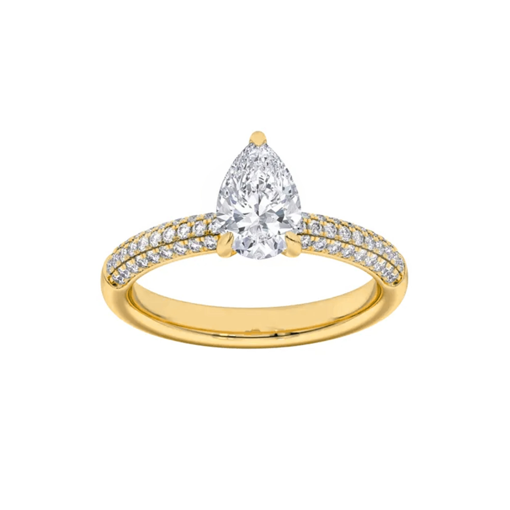 Radiant Round Pavé Ring 1
