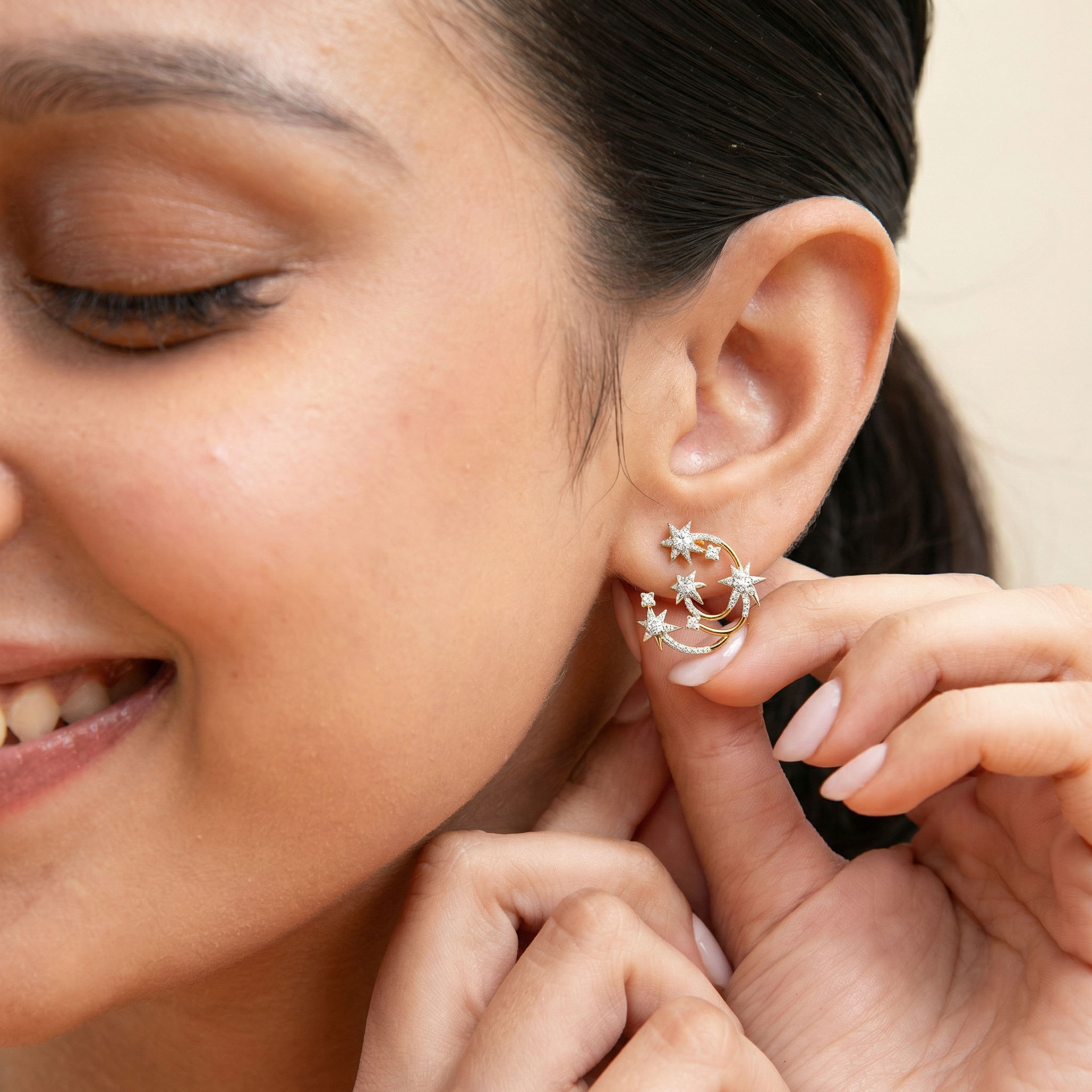 O Night Divine Statement Studs hover