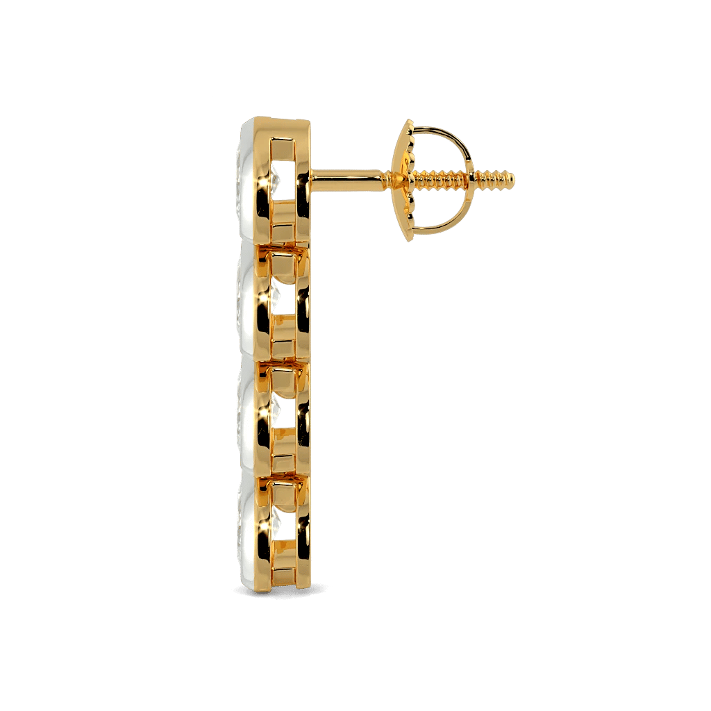 Marquise Line Choker and earrings 7