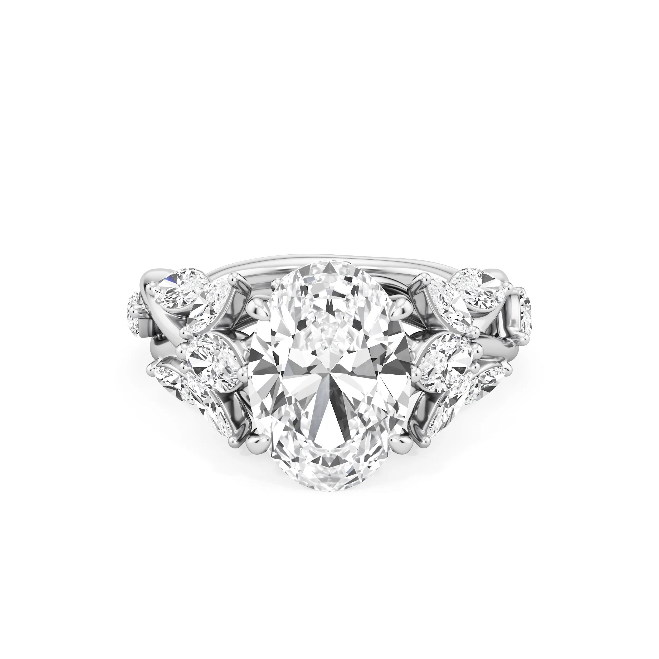 Petal Crest Cocktail Ring 8