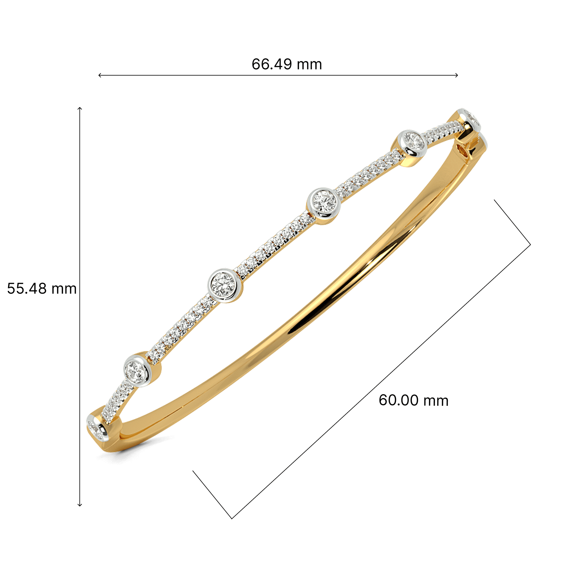 Oval Glow Oval Bangle 4