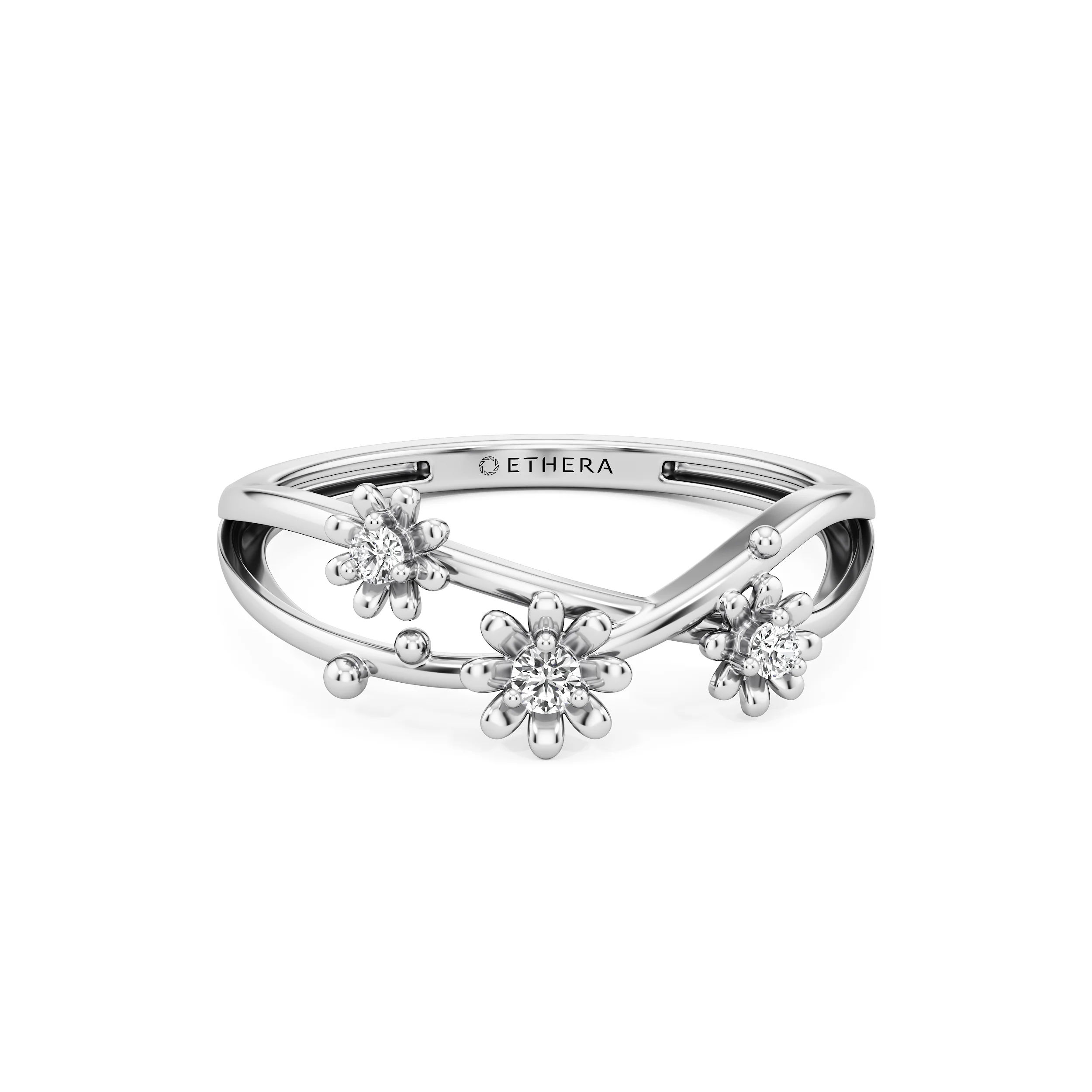 Blossom Loop Diamond Ring 10