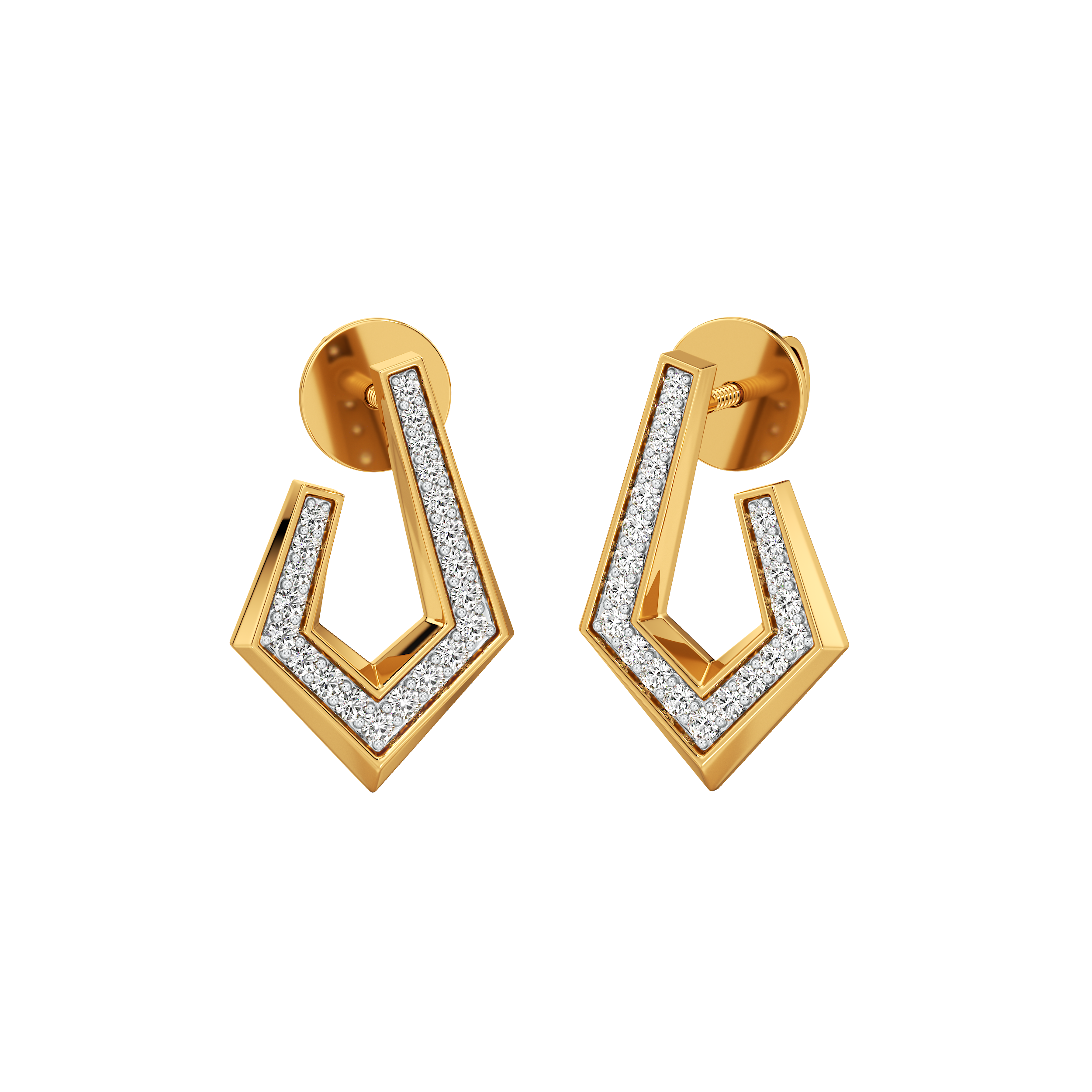 Vertex Diamond Earrings 0